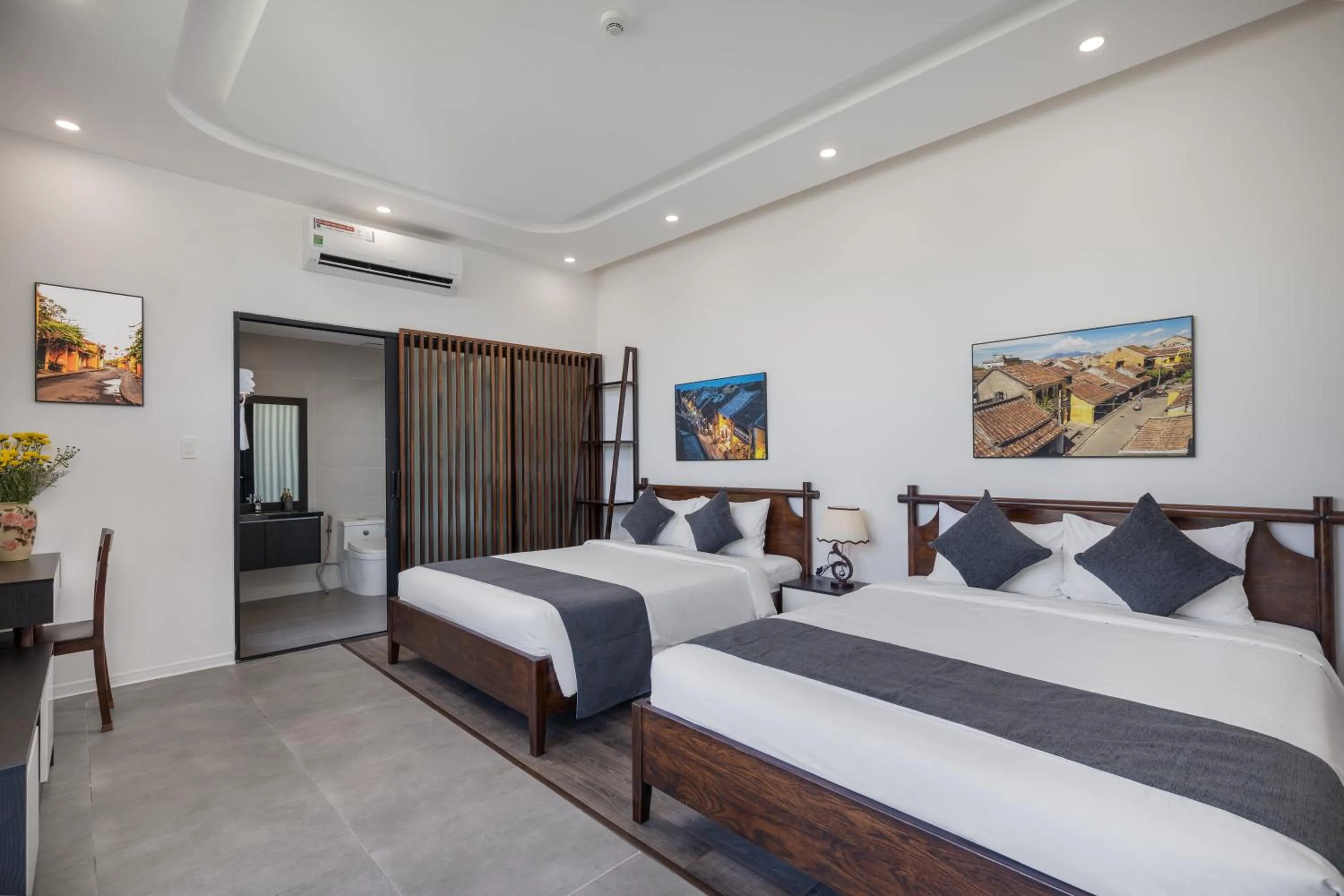 Toilet, Bed in Charm Champion Villa Hoian