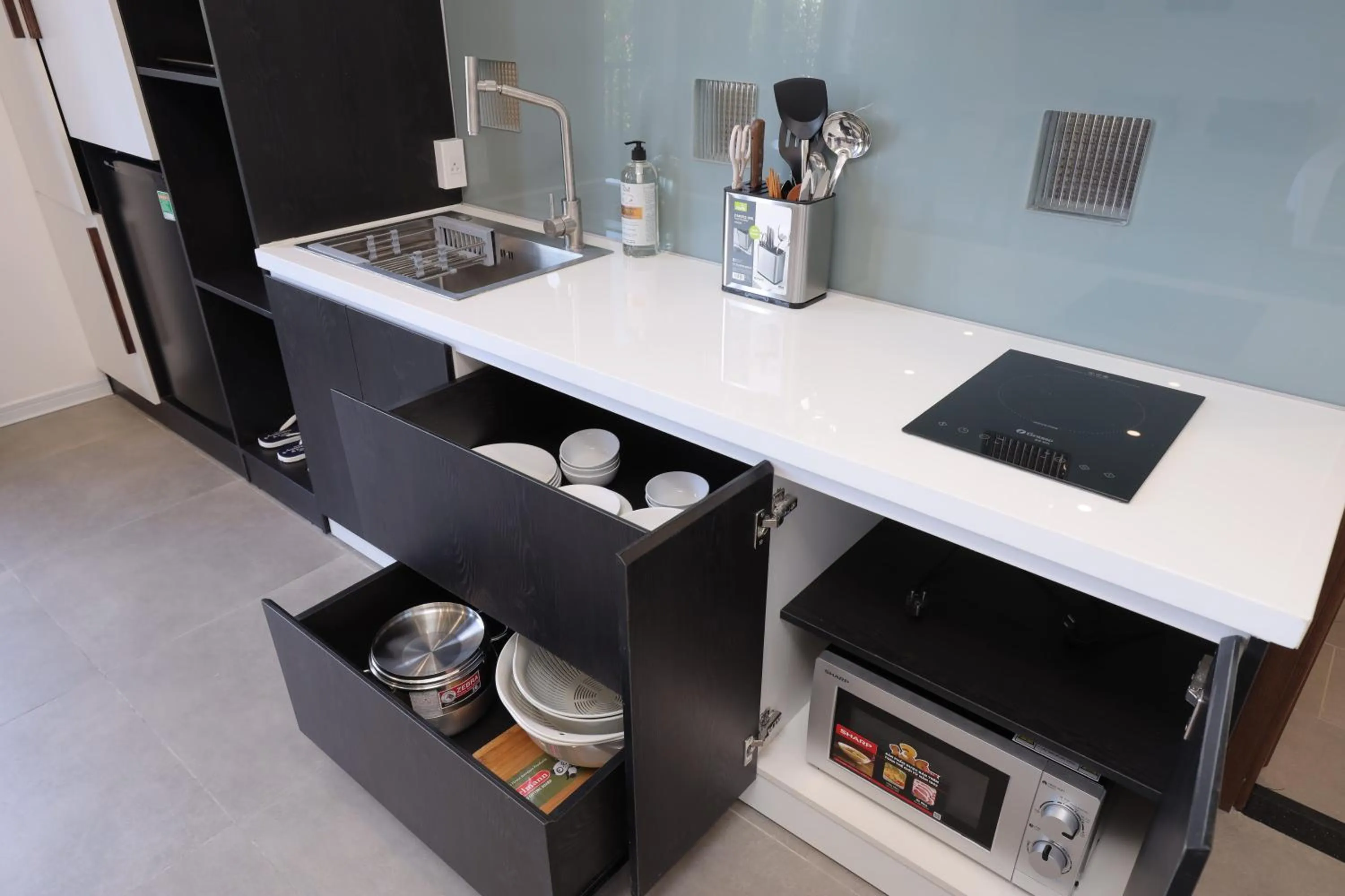 Kitchen or kitchenette in Charm Champion Villa Hoian