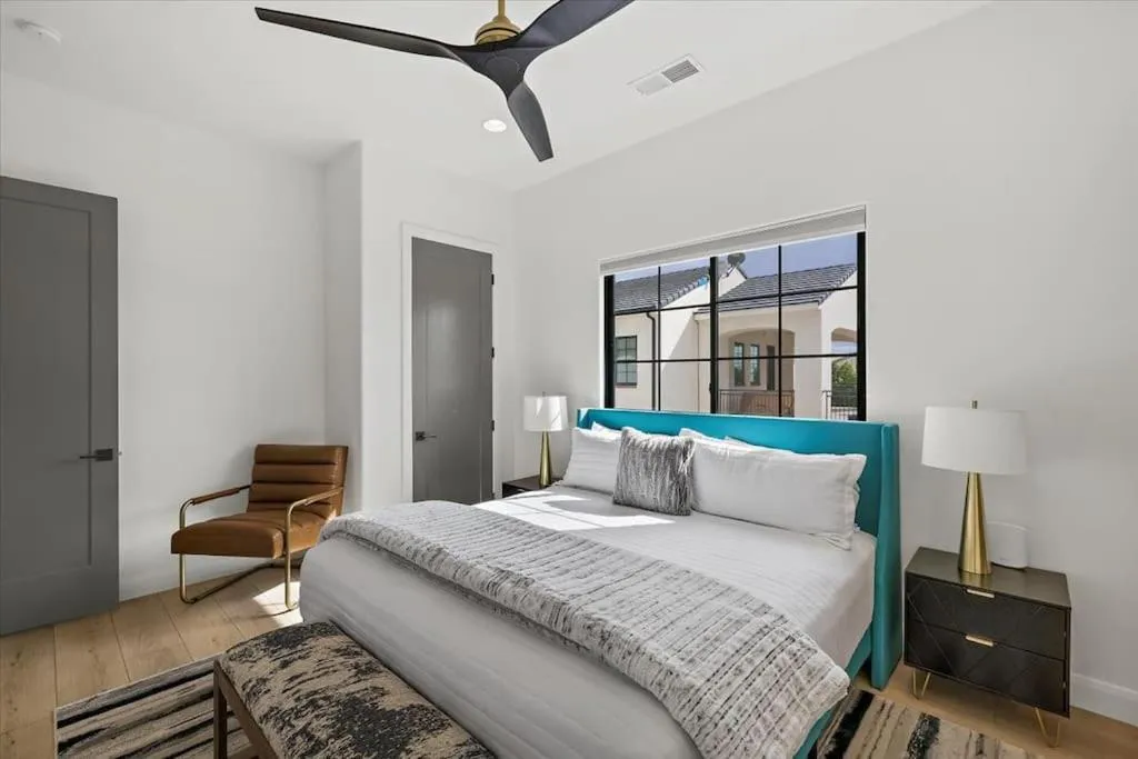 Bedroom, Bed in Casa Blanca luxury Villa Private pool sleeps 30!