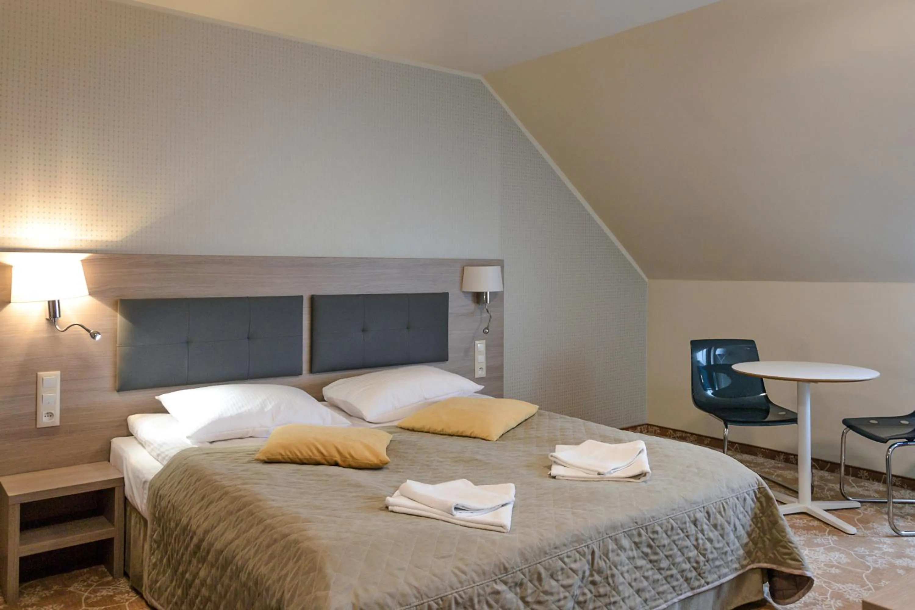 Bed in Hotel Panorama Nowy Sącz