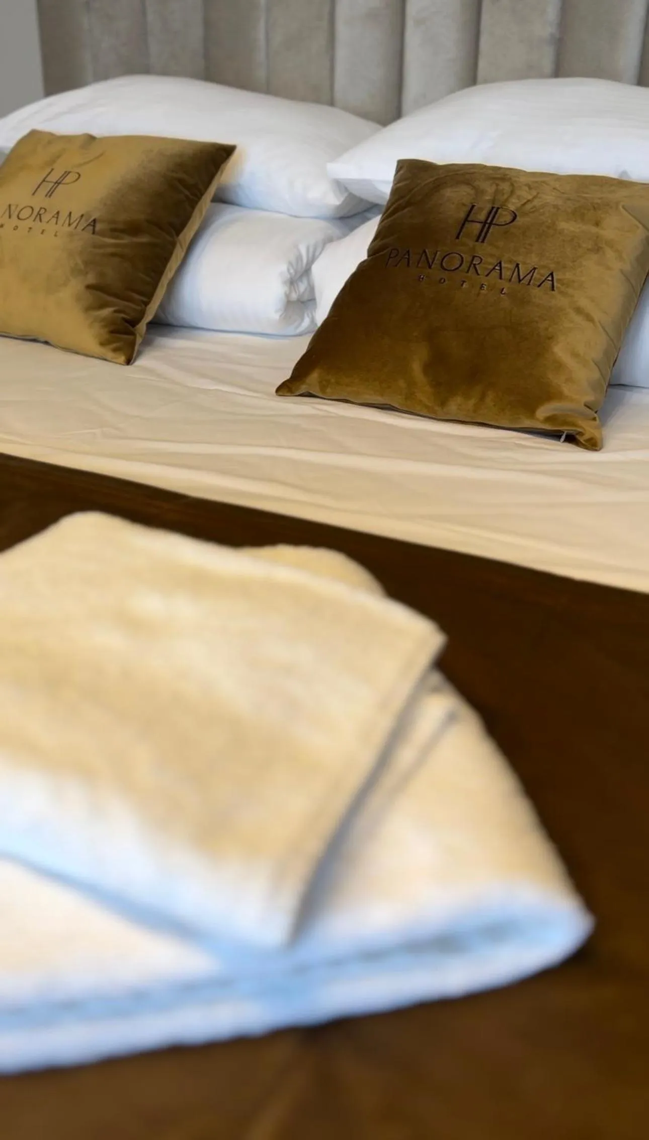 Bed in Hotel Panorama Nowy Sącz