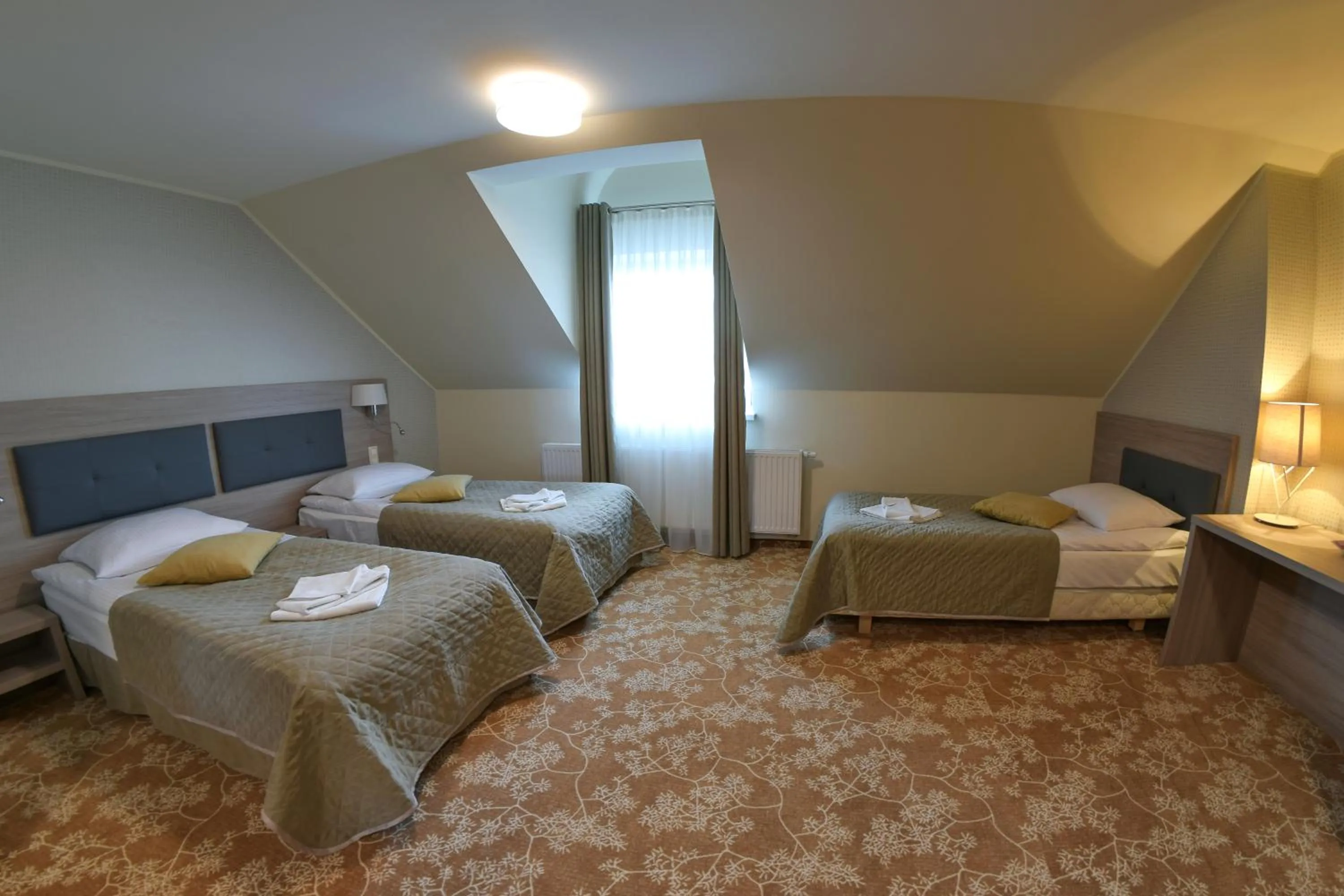 Bed in Hotel Panorama Nowy Sącz