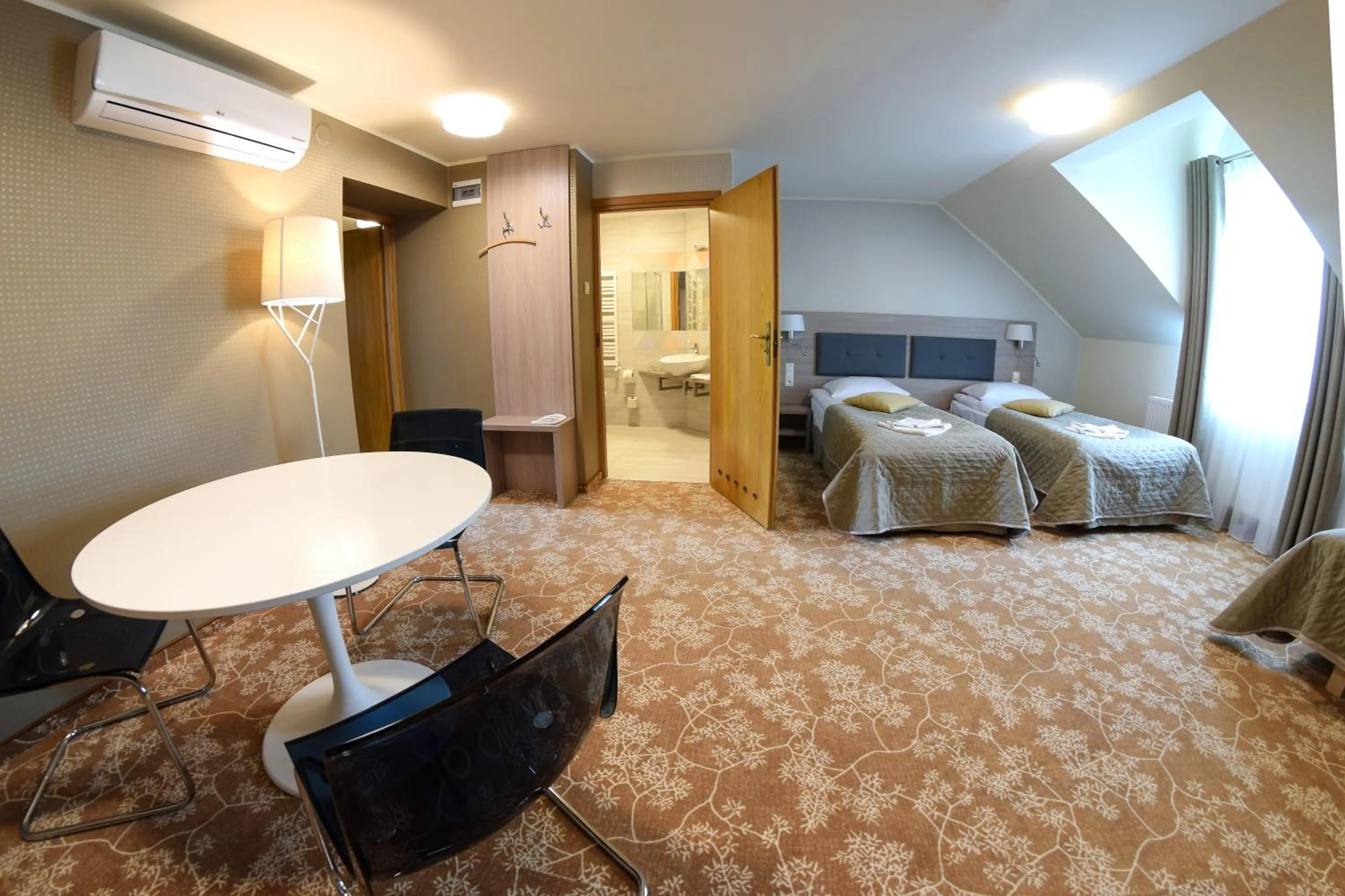 Bed in Hotel Panorama Nowy Sącz