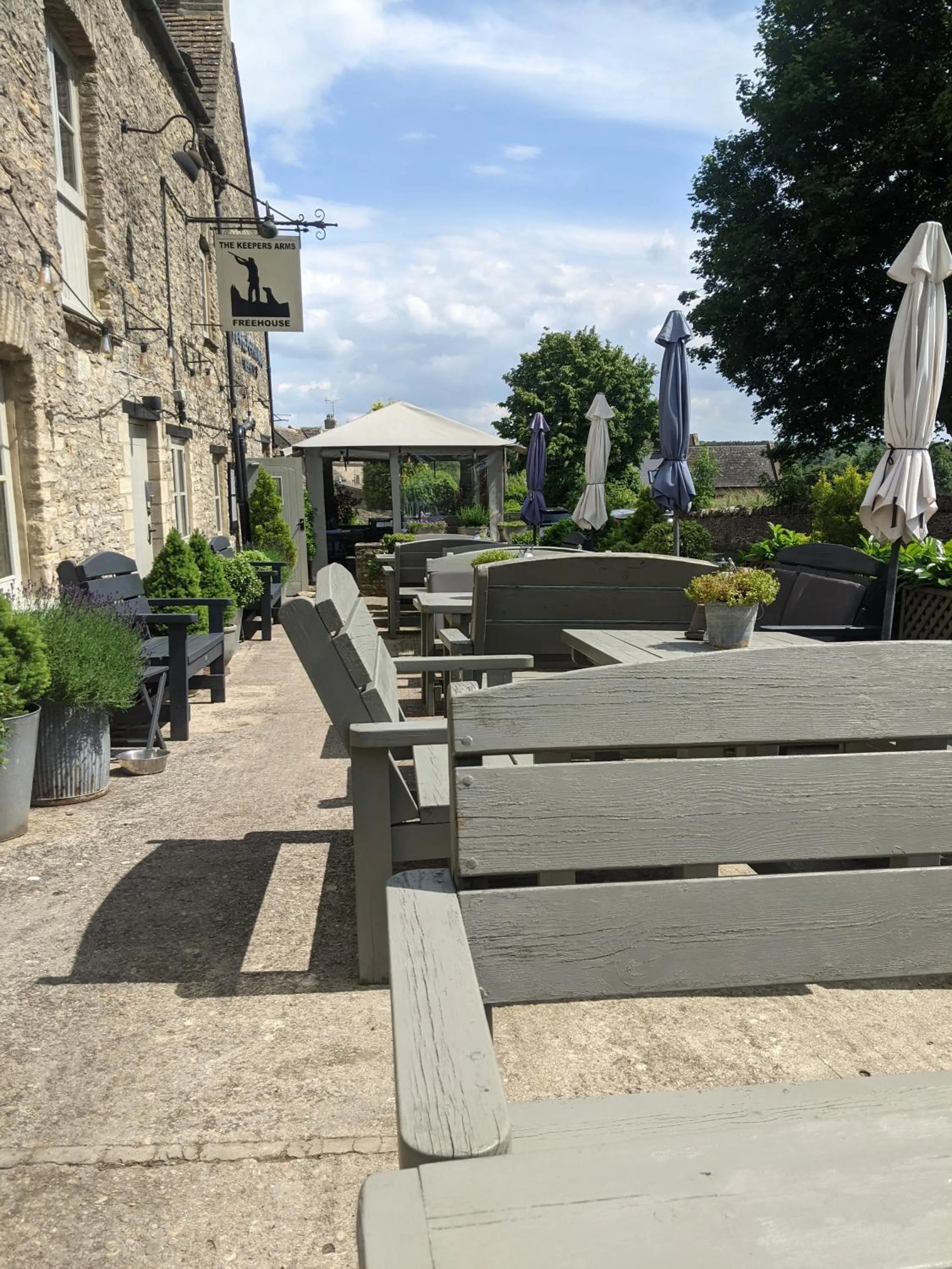 Patio in The Keepers Arms