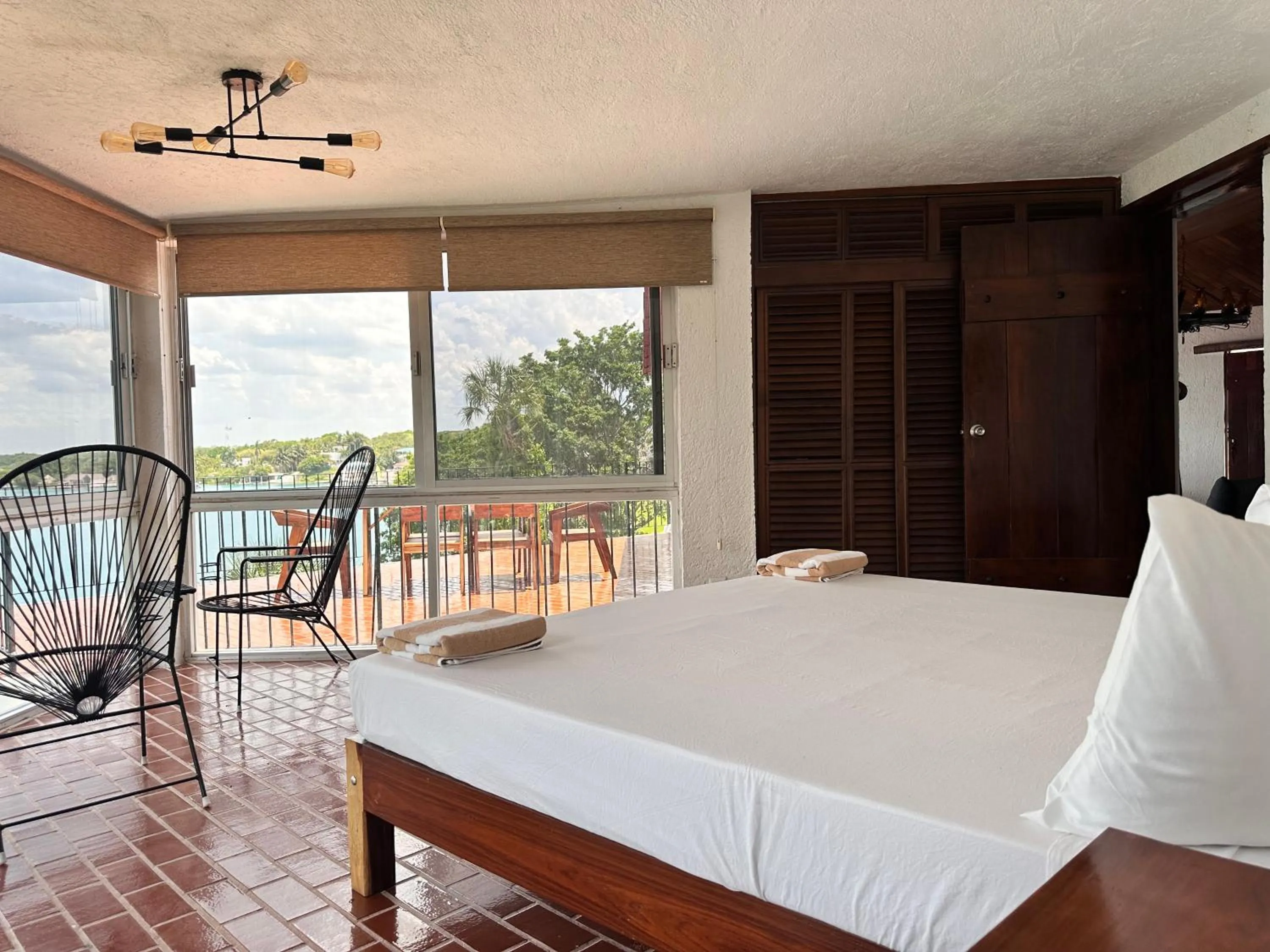 Bed in bacalar My Love Front Laguna