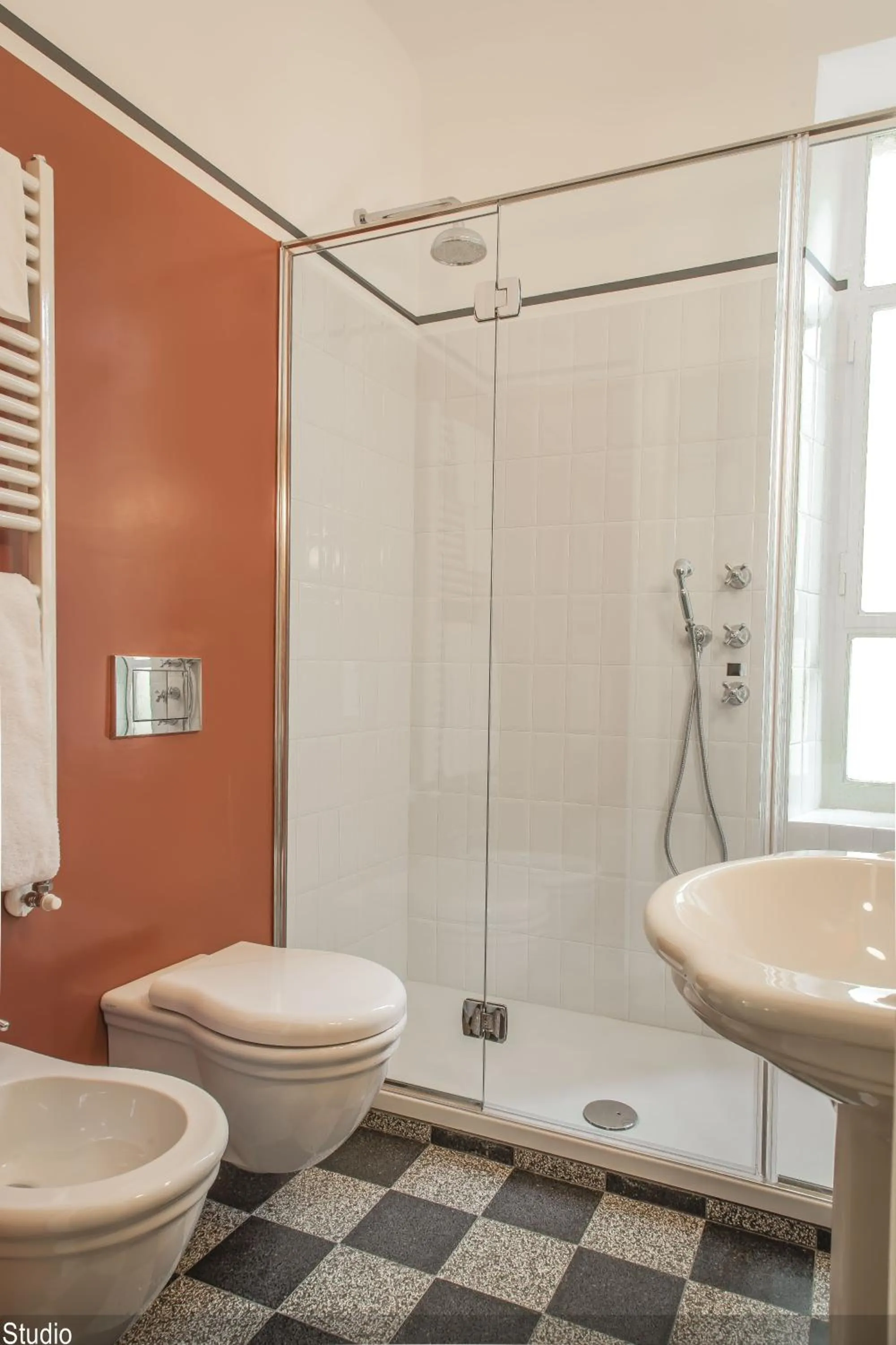 Shower in Brera Apartments in Porta Romana