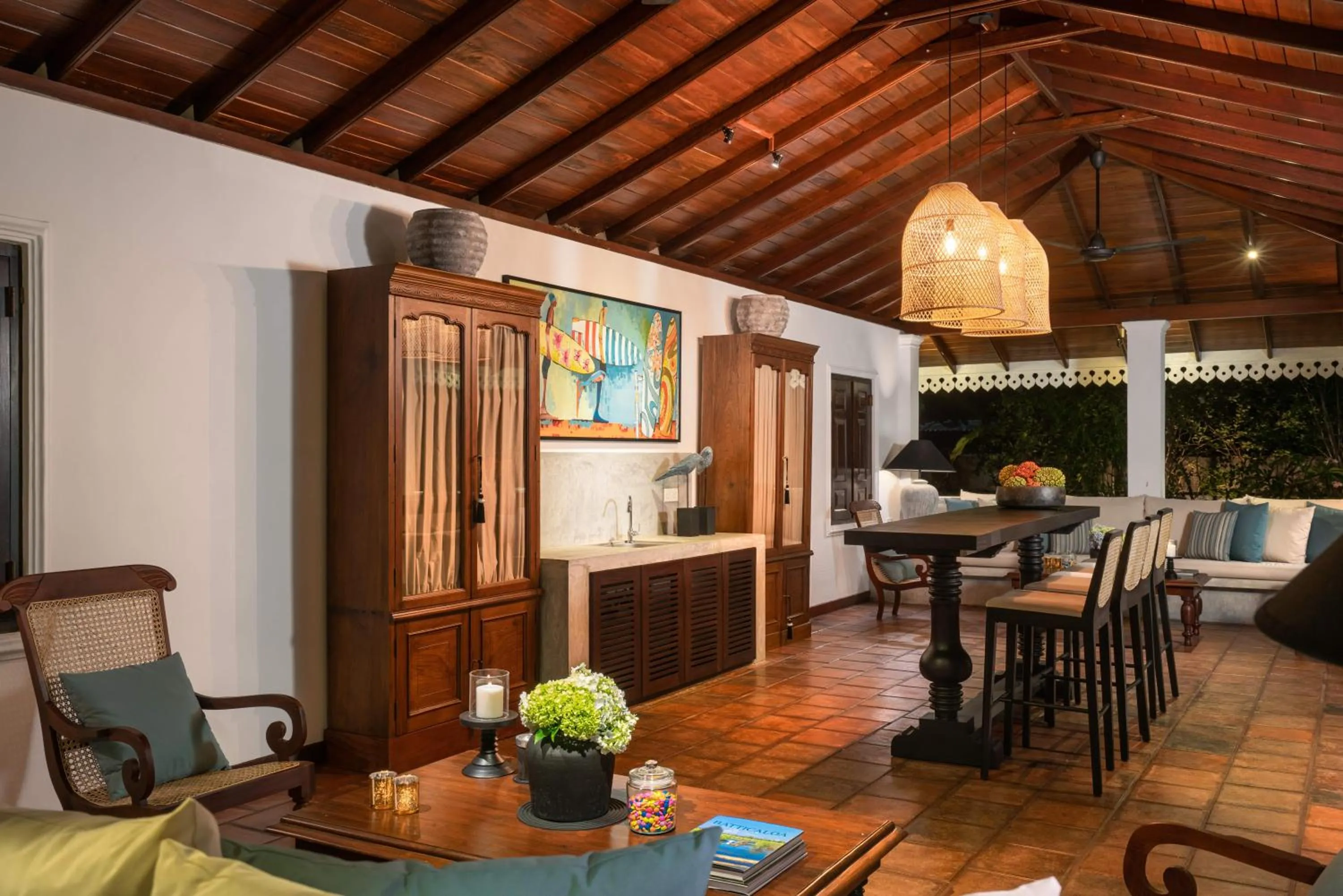 Pool view in Ceylo Villas