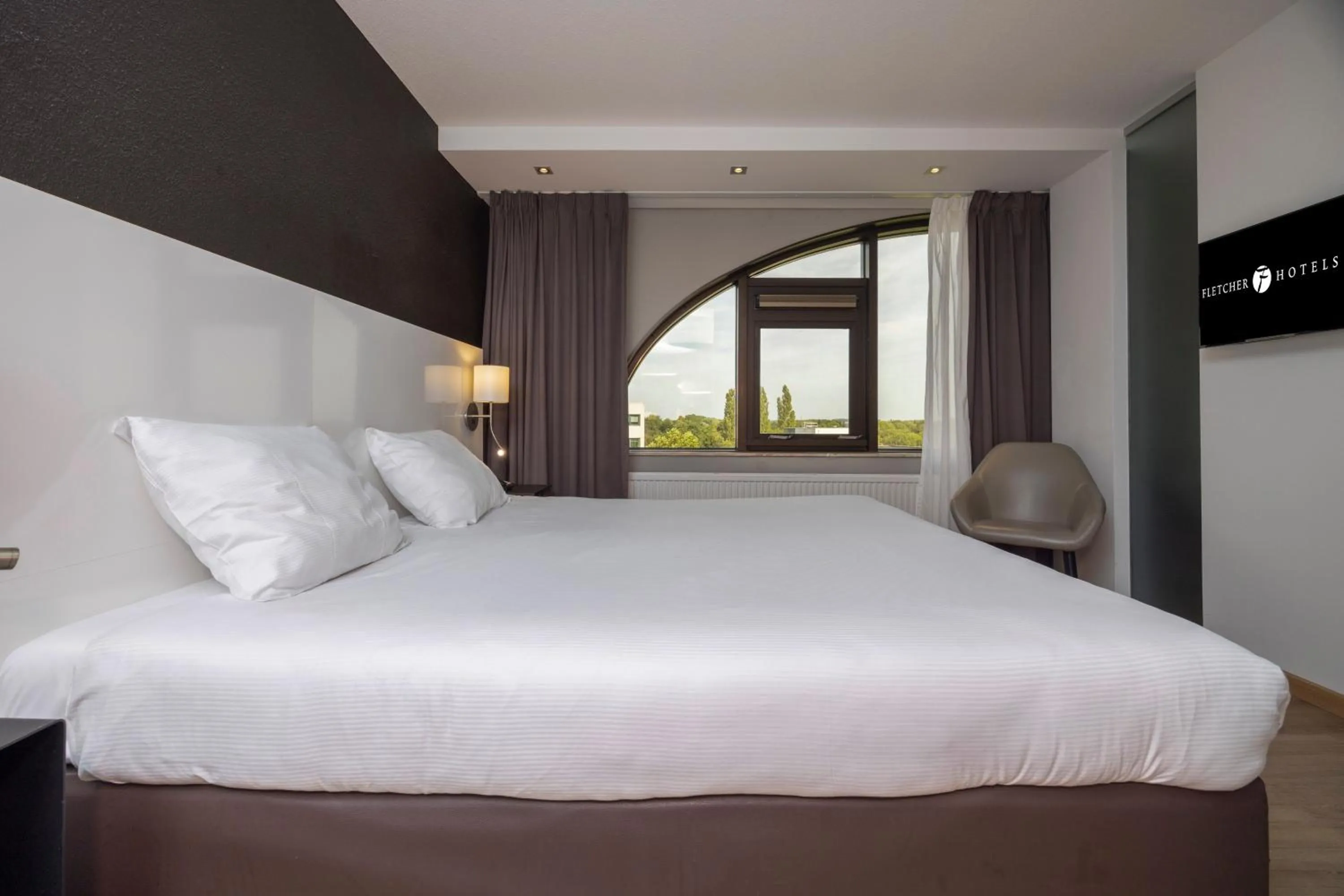 Bedroom, Bed in Fletcher Hotel-Restaurant Nieuwegein-Utrecht