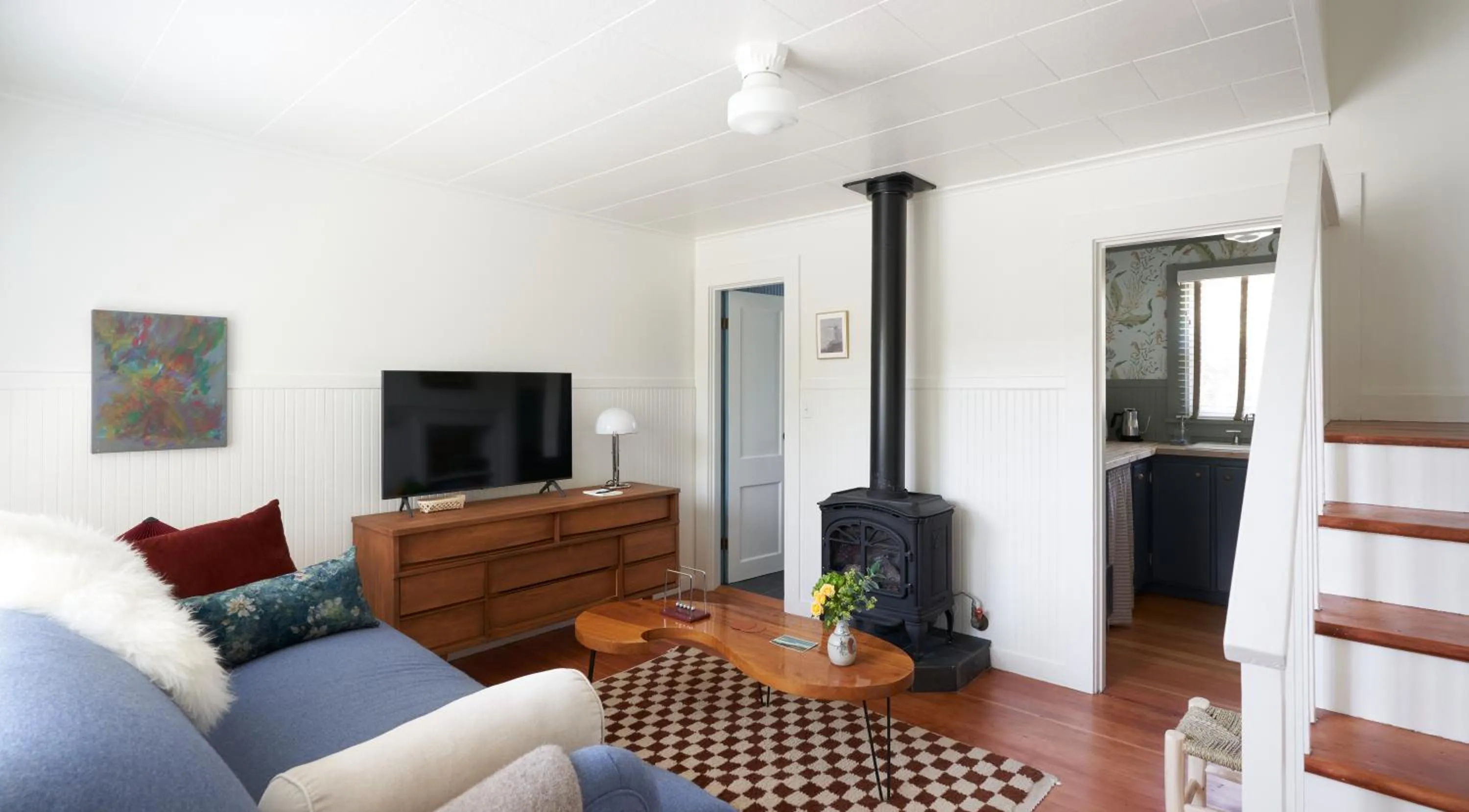 Living room in The Drifthaven at Gearhart