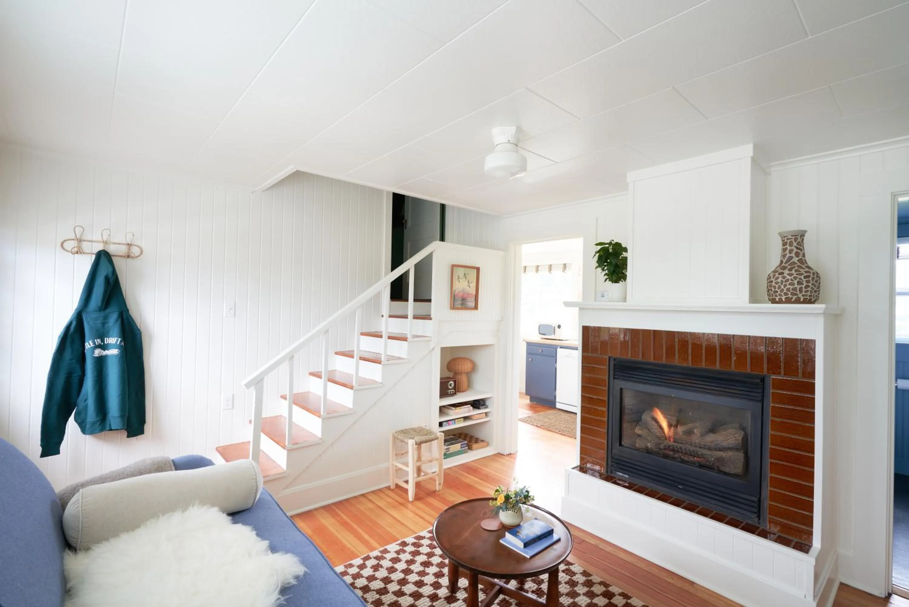 Living room in The Drifthaven at Gearhart
