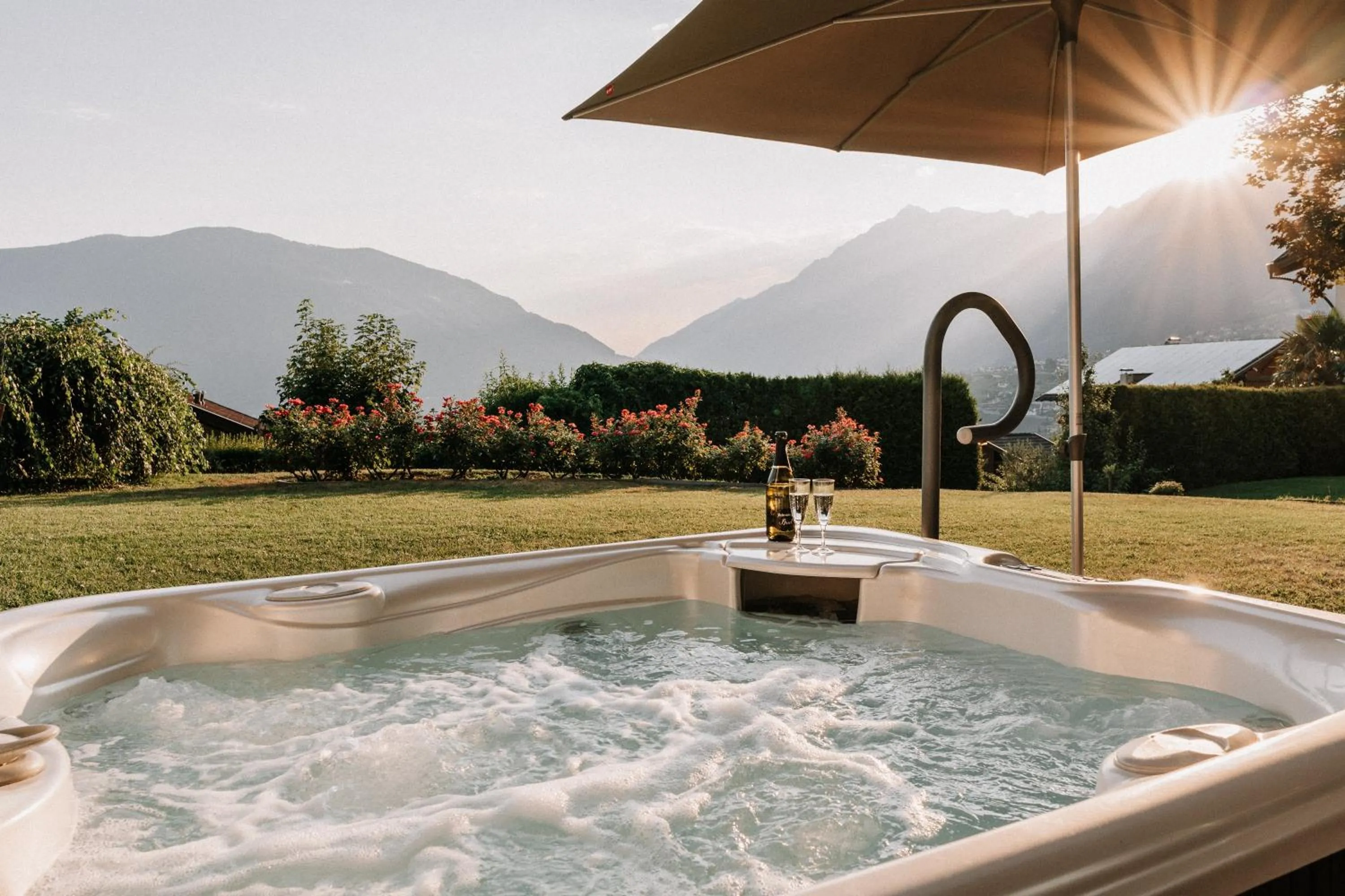Hot Tub in Hotel Garni Katnau