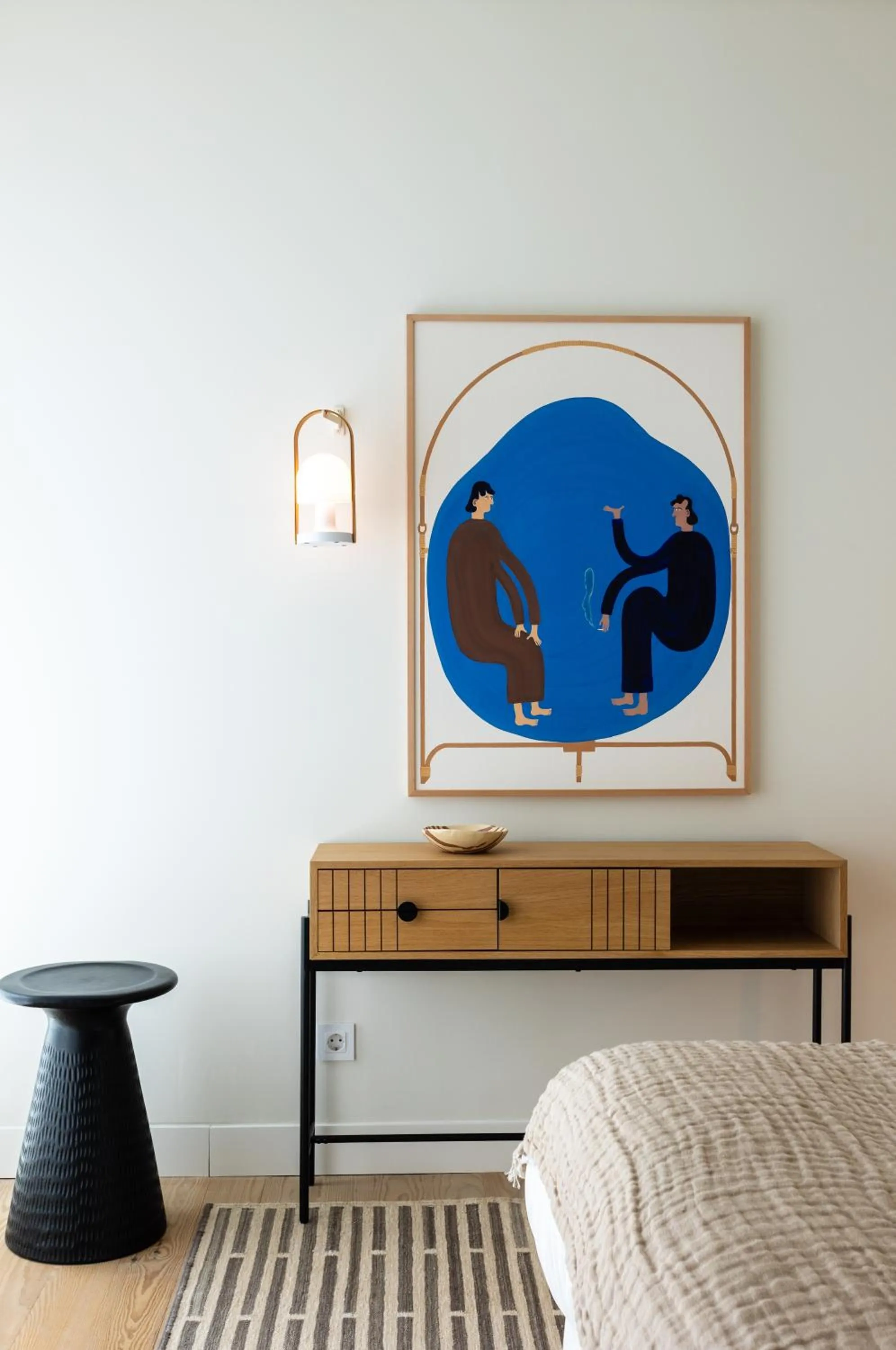 Decorative detail, Bed in Pátio do Tijolo