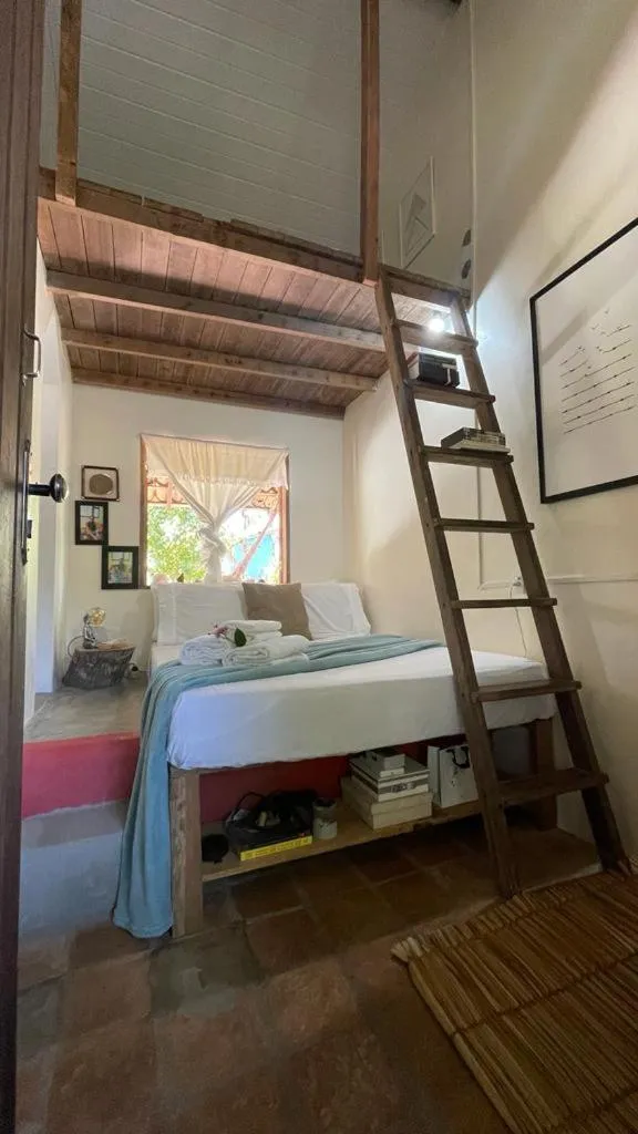 Bed in Bangalôs da Aldeia Caraiva
