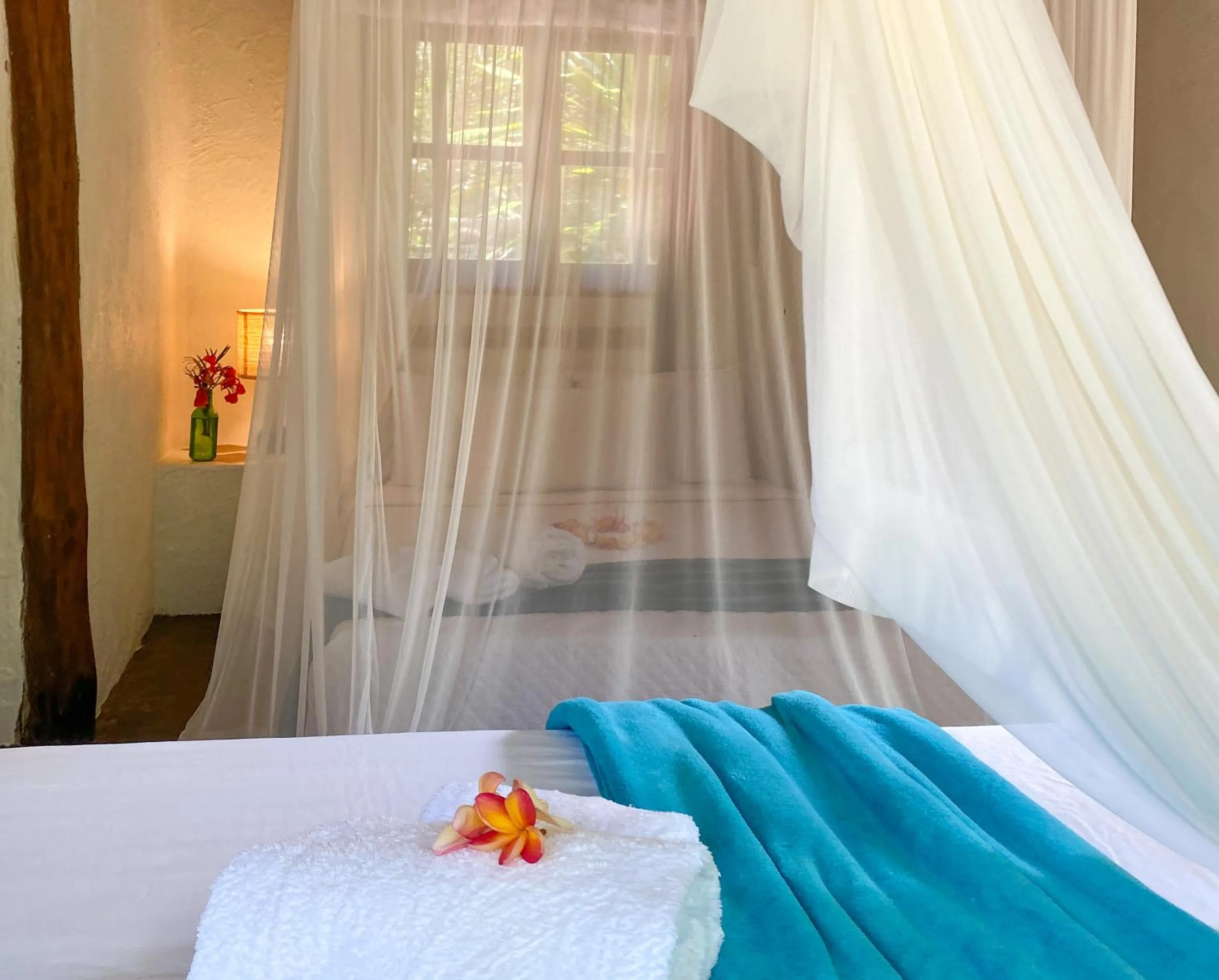 Decorative detail, Bed in Bangalôs da Aldeia Caraiva