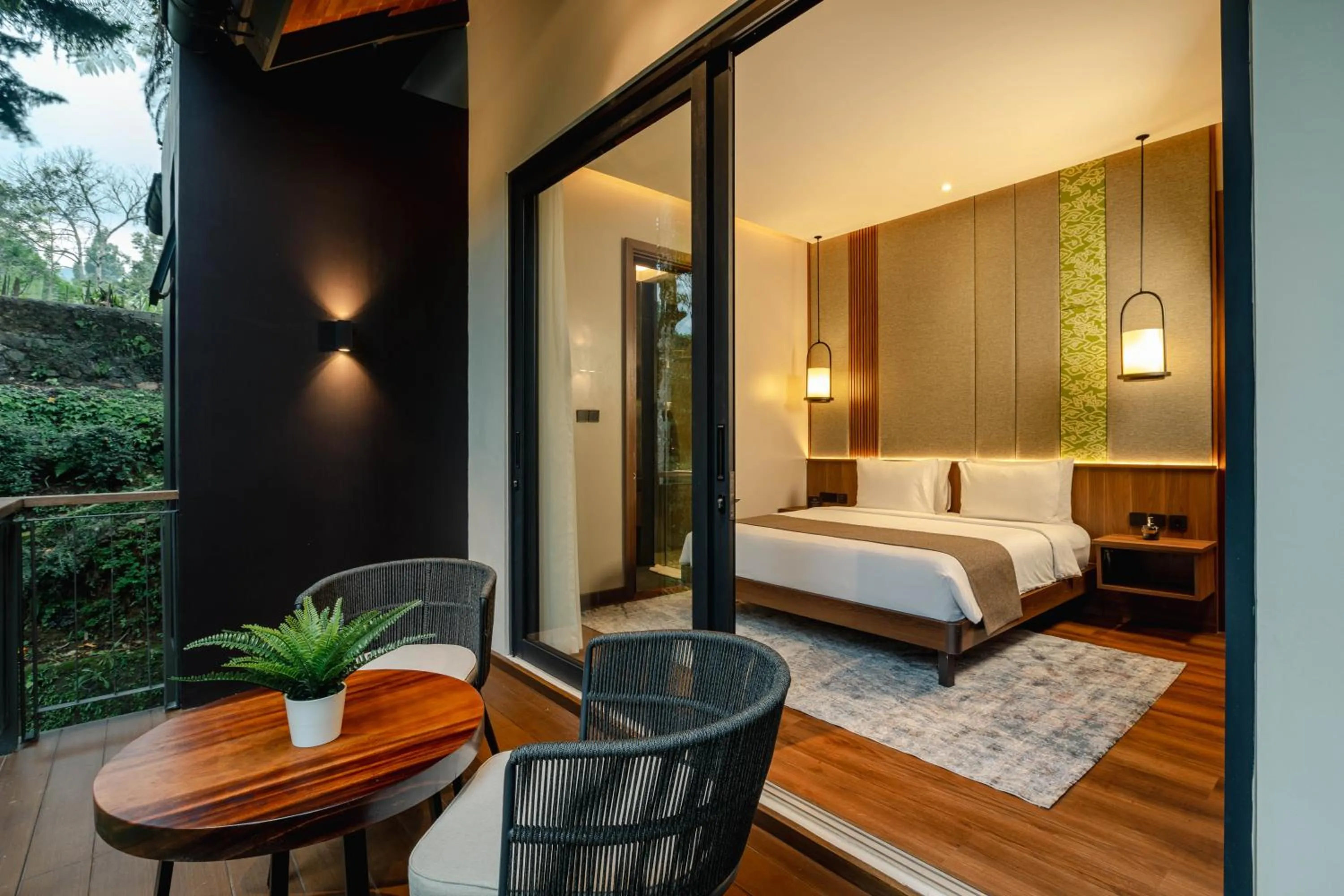 Bed in Plataran Puncak Residences