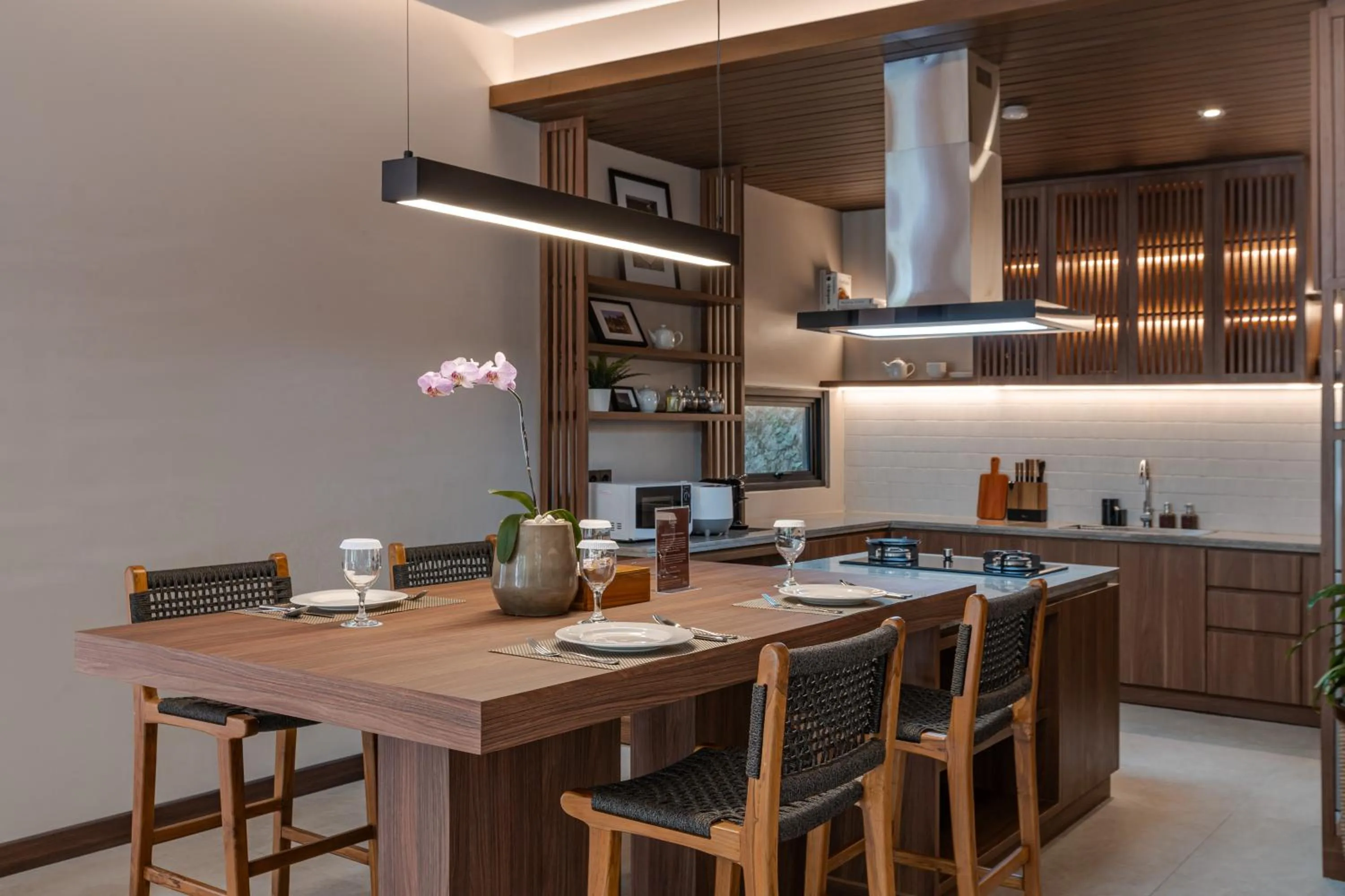 Dining area in Plataran Puncak Residences
