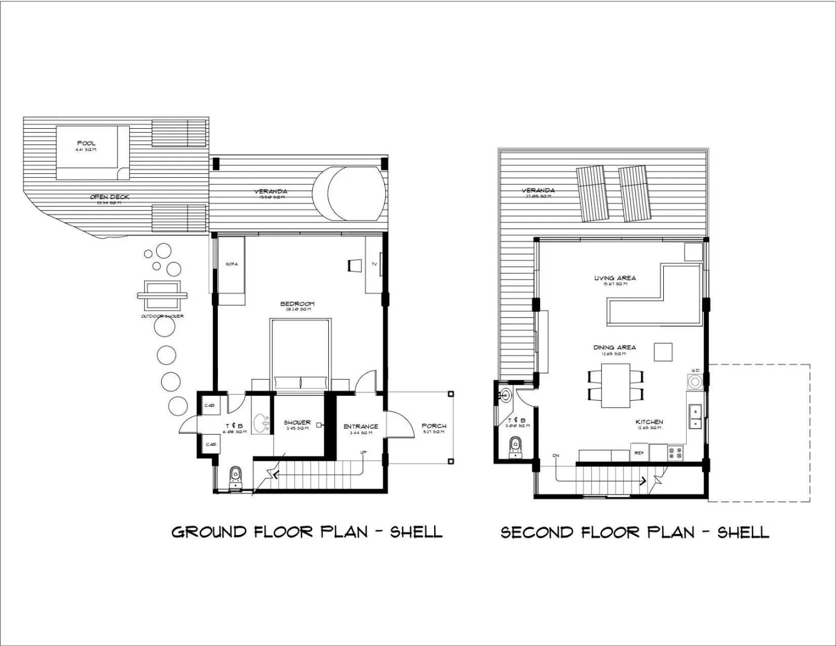 Floor plan in Diniview Villa Resort