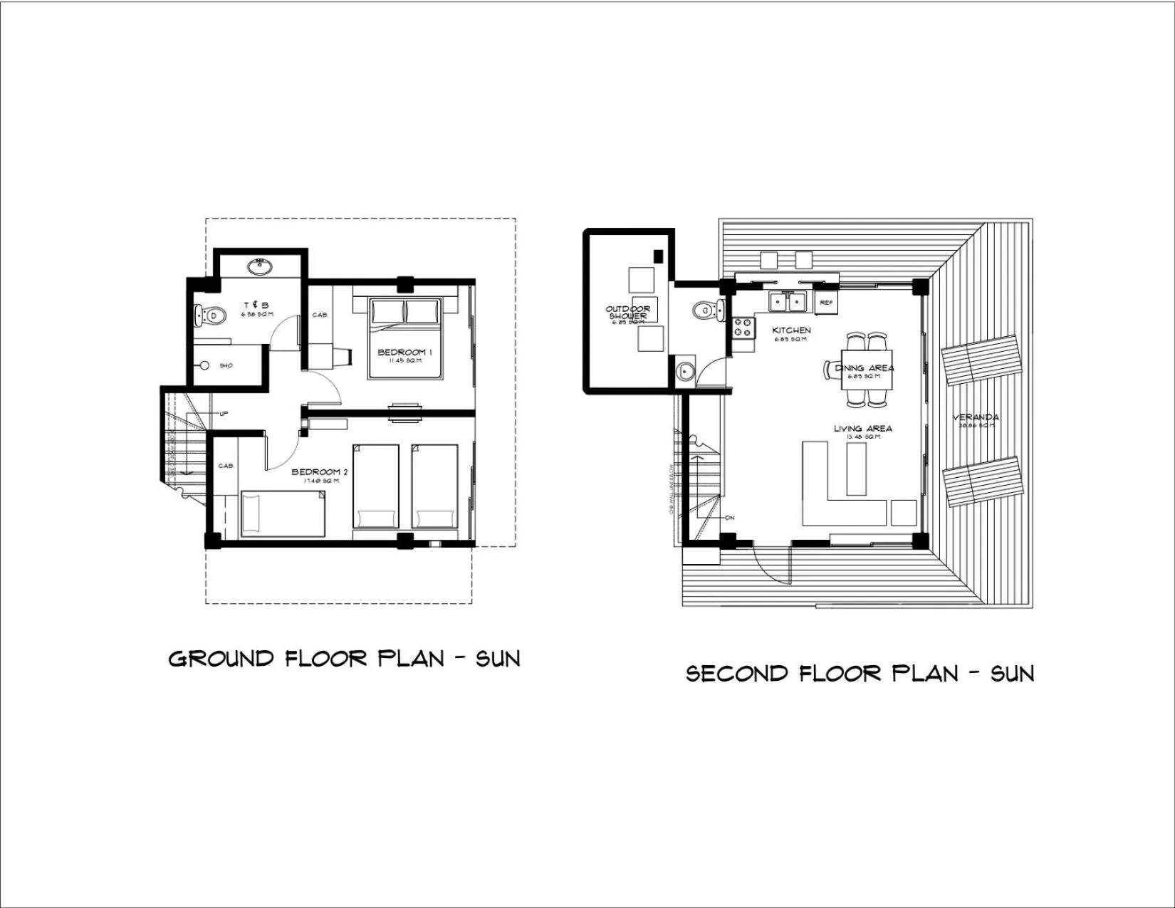 Floor plan in Diniview Villa Resort