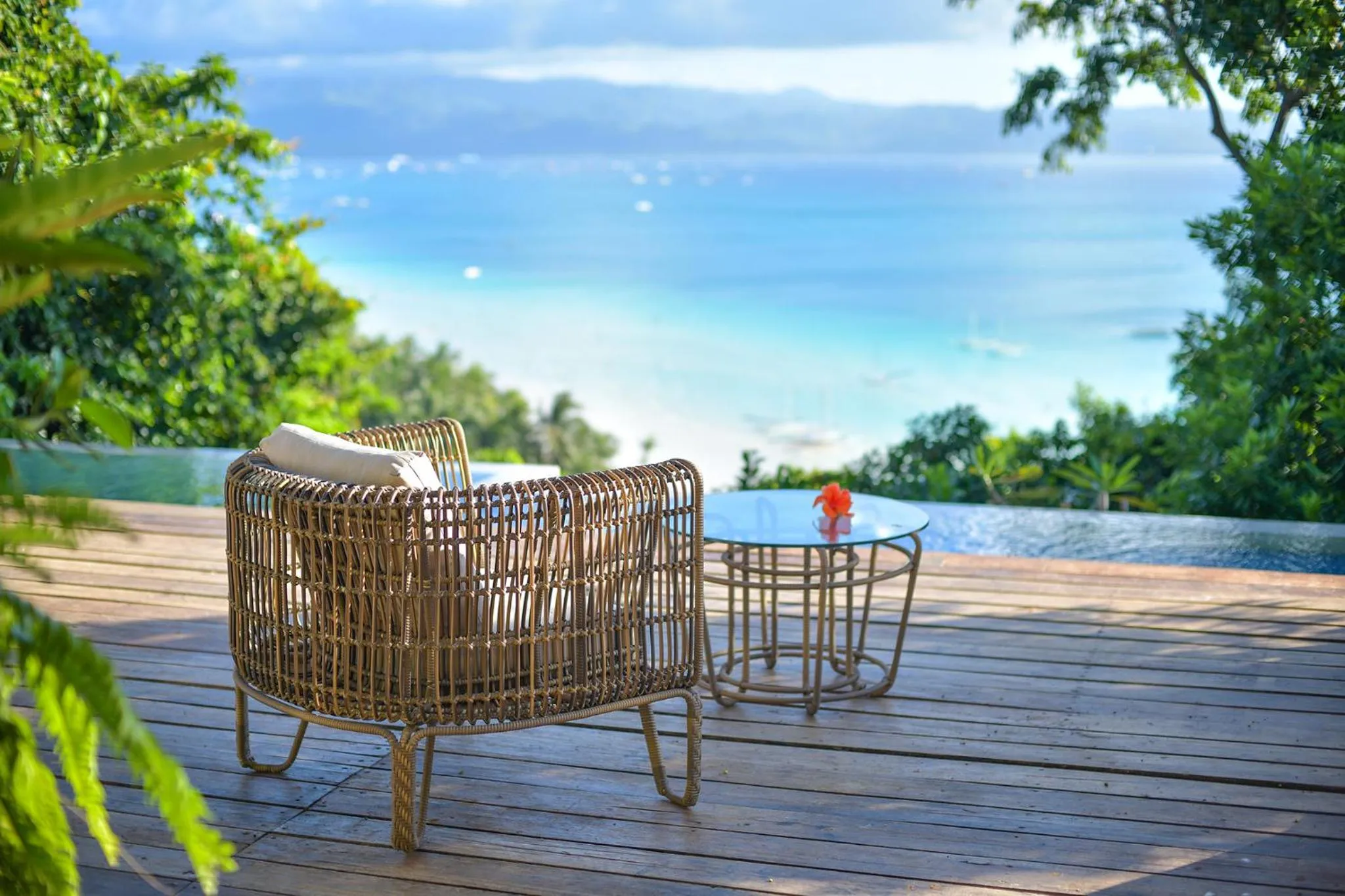 Seating area in Diniview Villa Resort