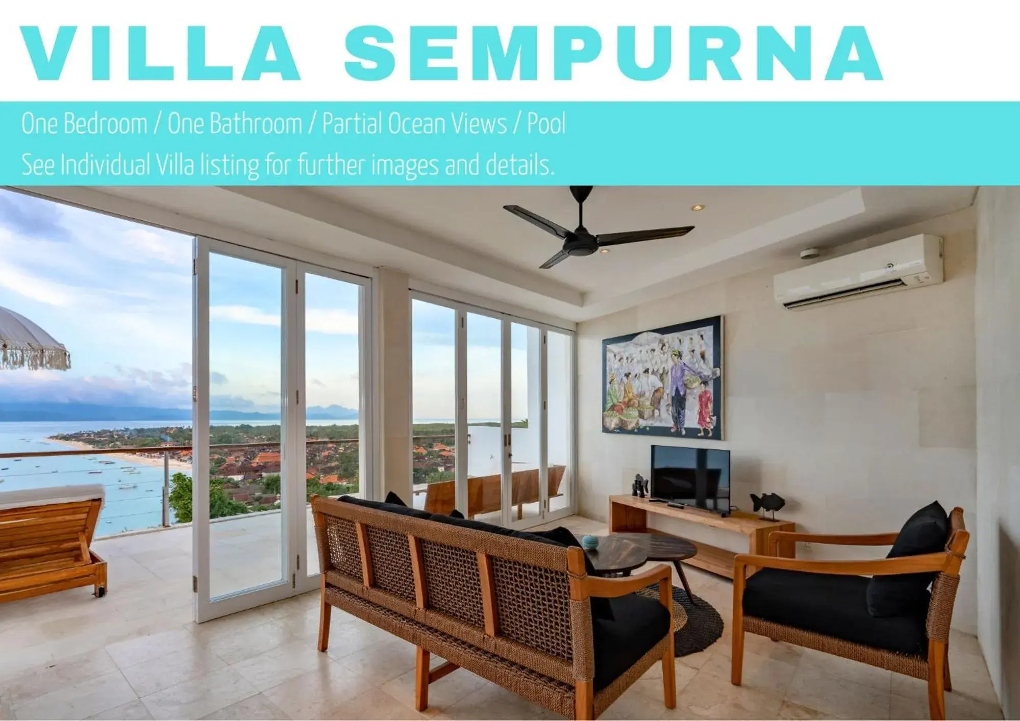 One-Bedroom Sempurna Villa with Private Pool and Ocean View in Aqua Nusa - Luxury Lembongan Villas One-Bedroom Sempurna Villa with Private Pool and Ocean View in Aqua Nusa - Luxury Lembongan Villas