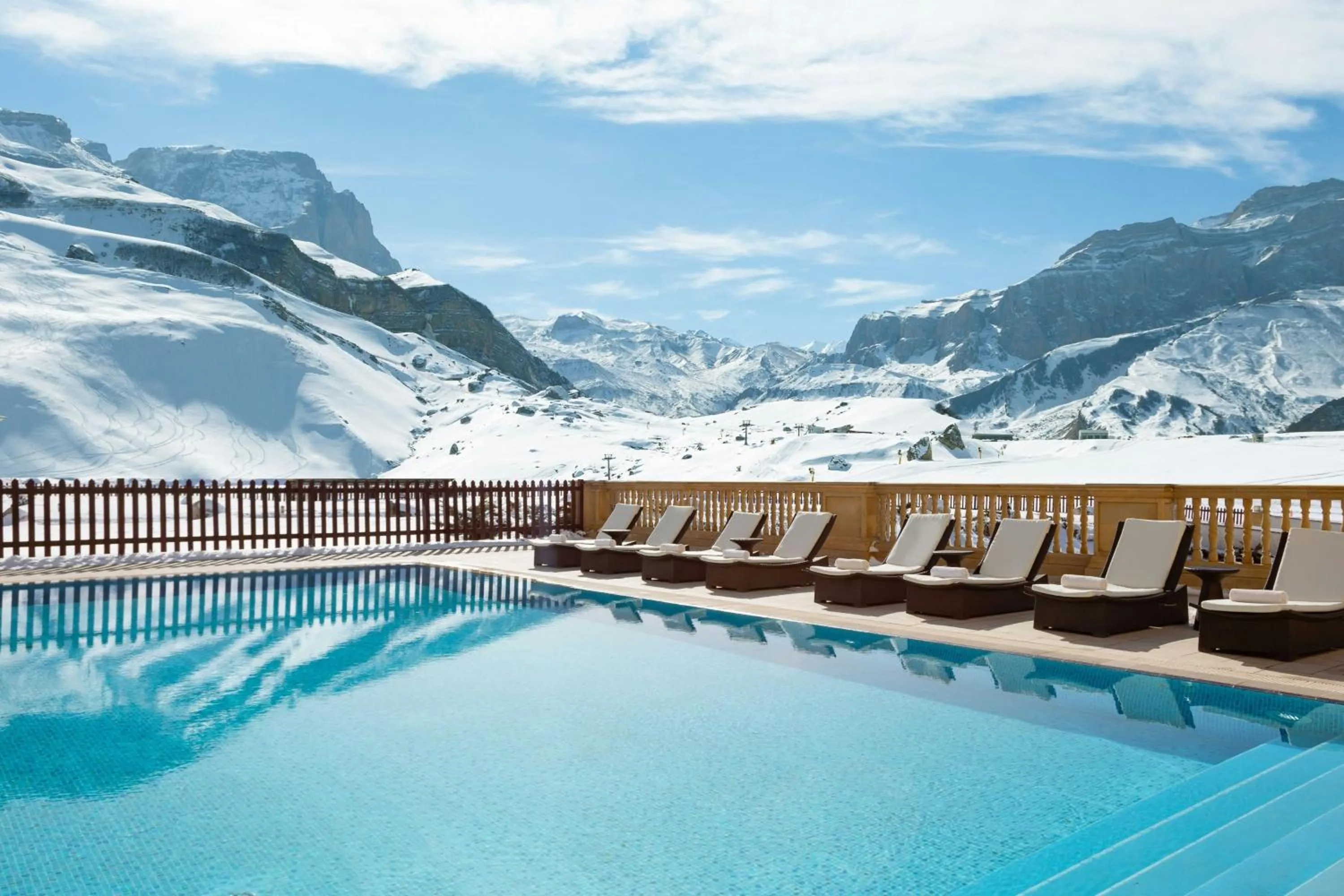 Swimming pool in Pik Palace, Shahdag, Autograph Collection