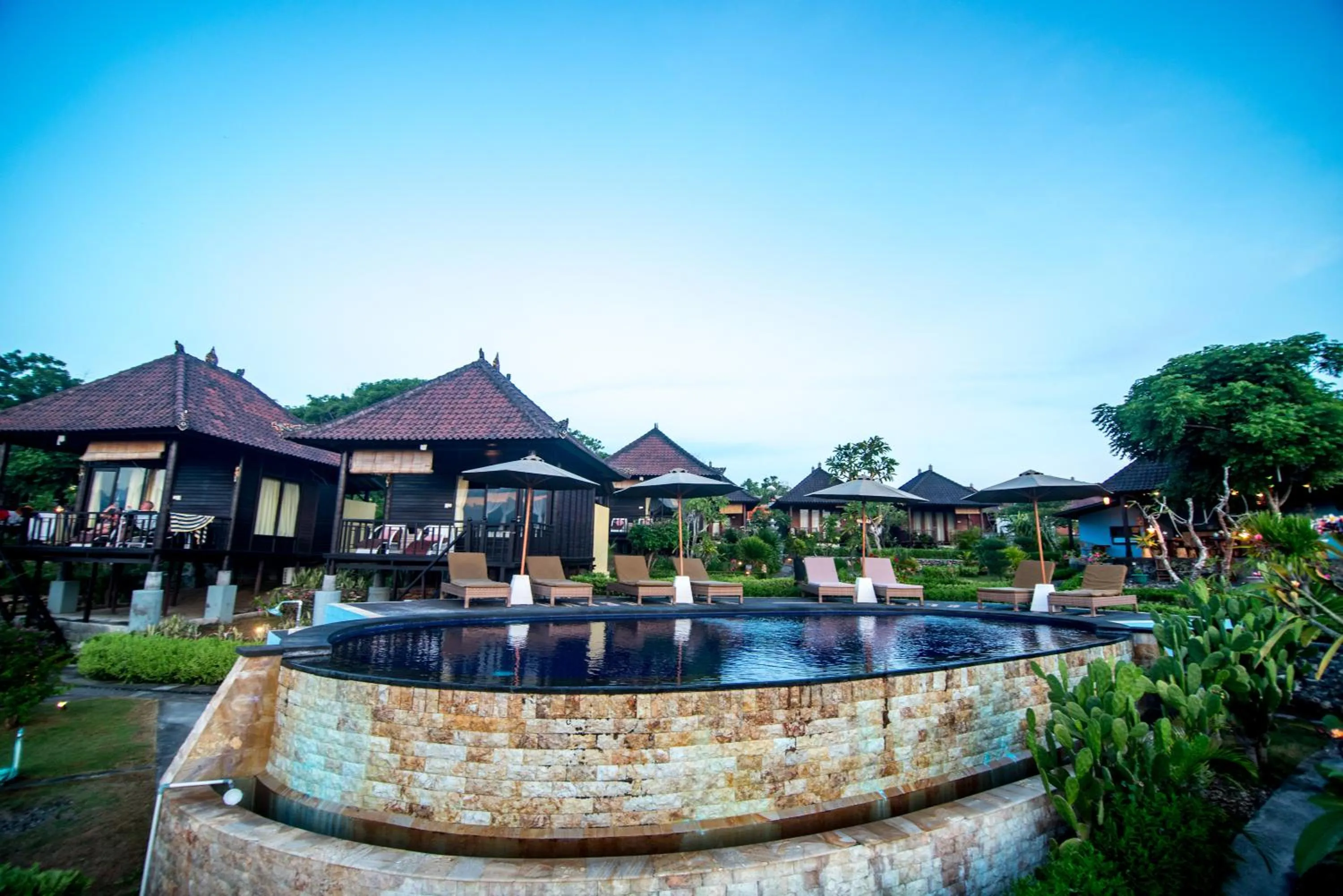Pool view in Bali Belva