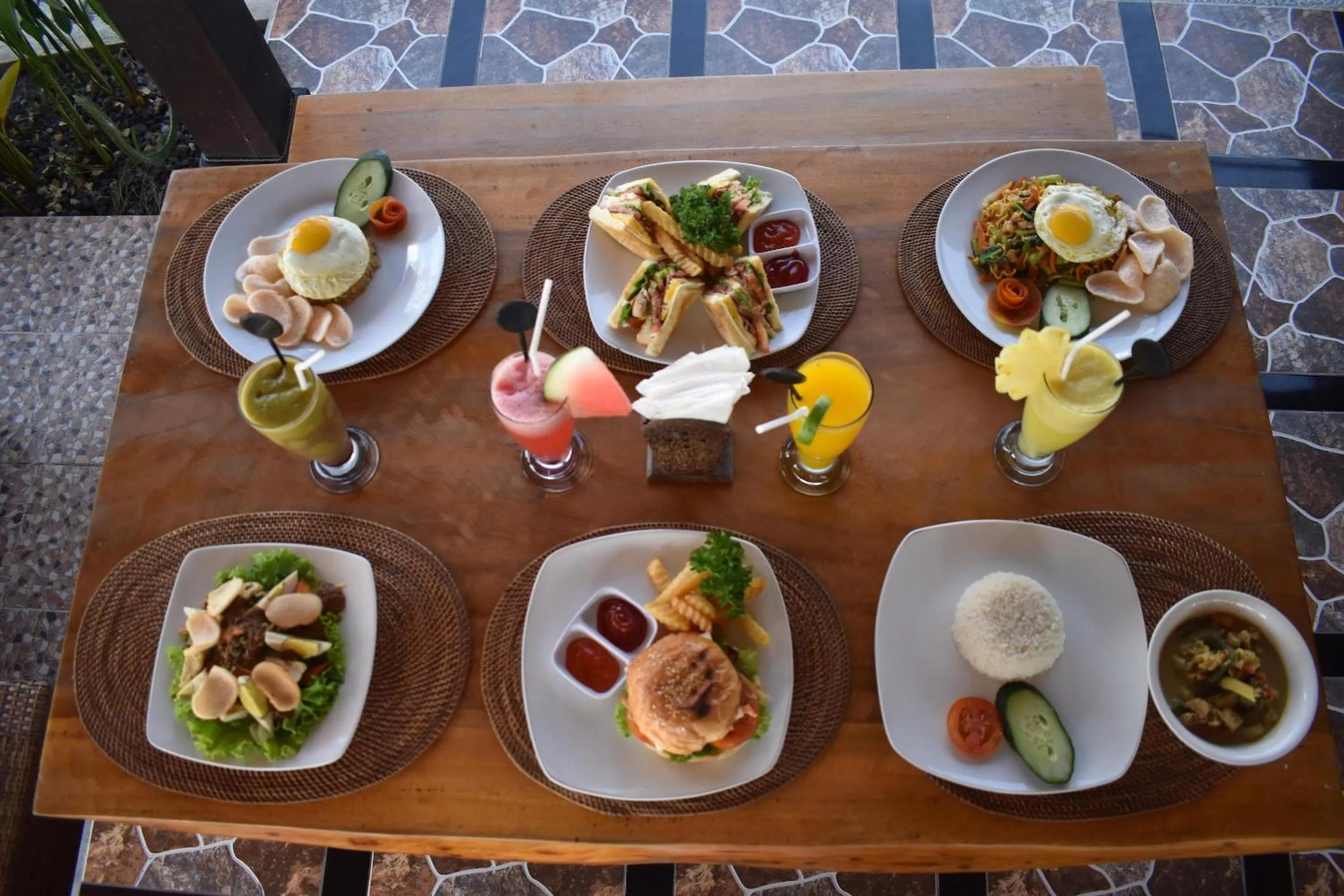 Food close-up in Bali Belva