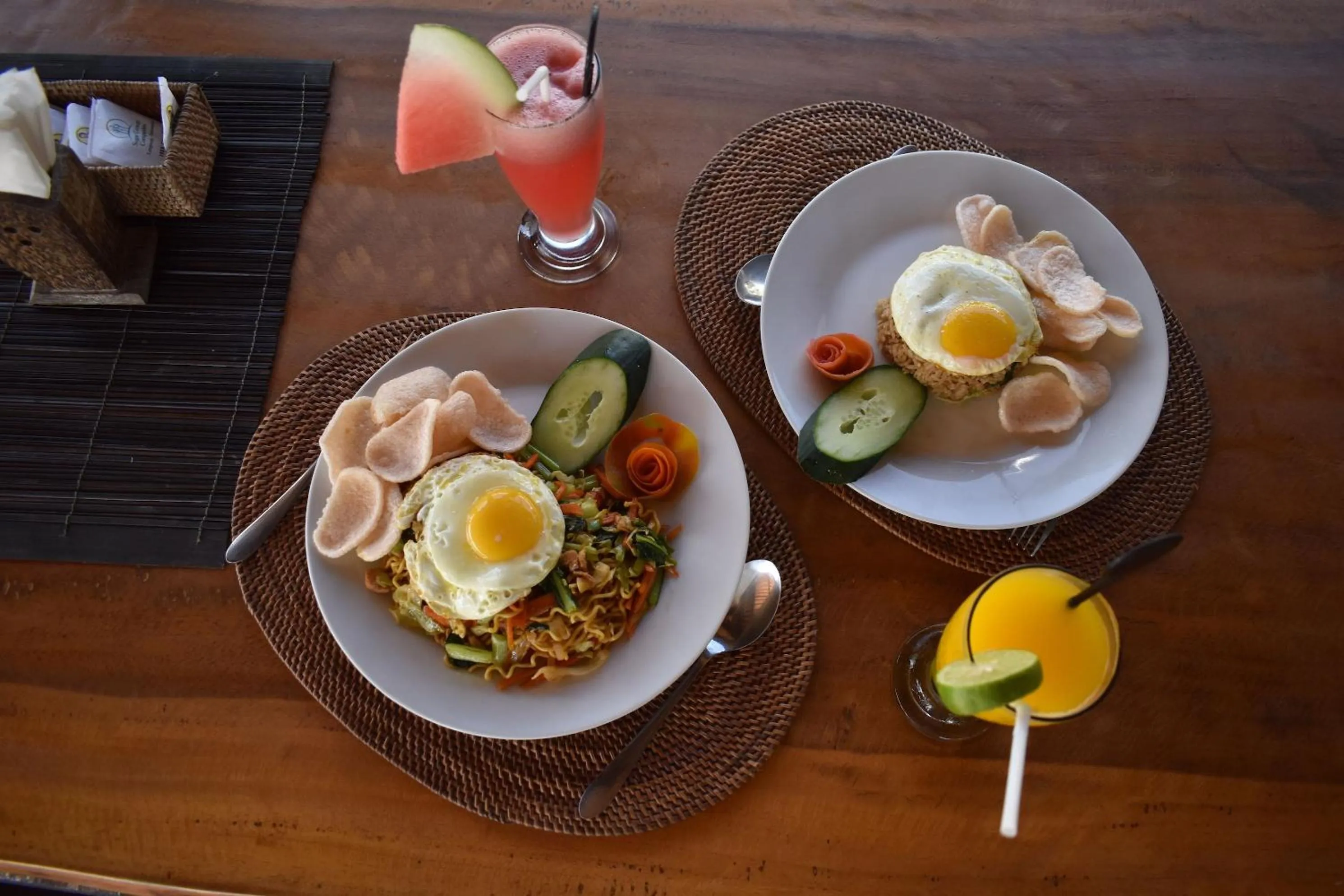 Food and drinks in Bali Belva