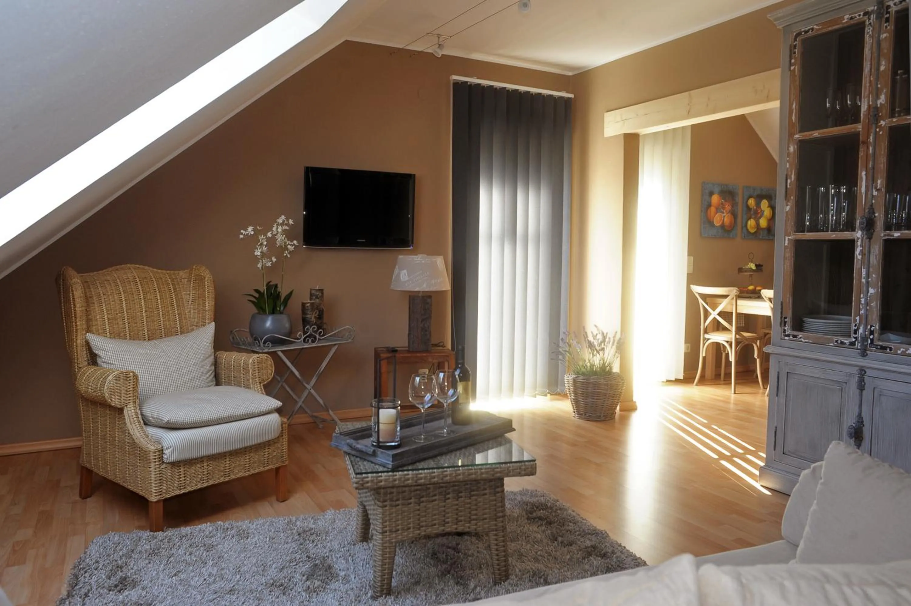 Living room in Ferienwohnung Landfein Schalkenmehren