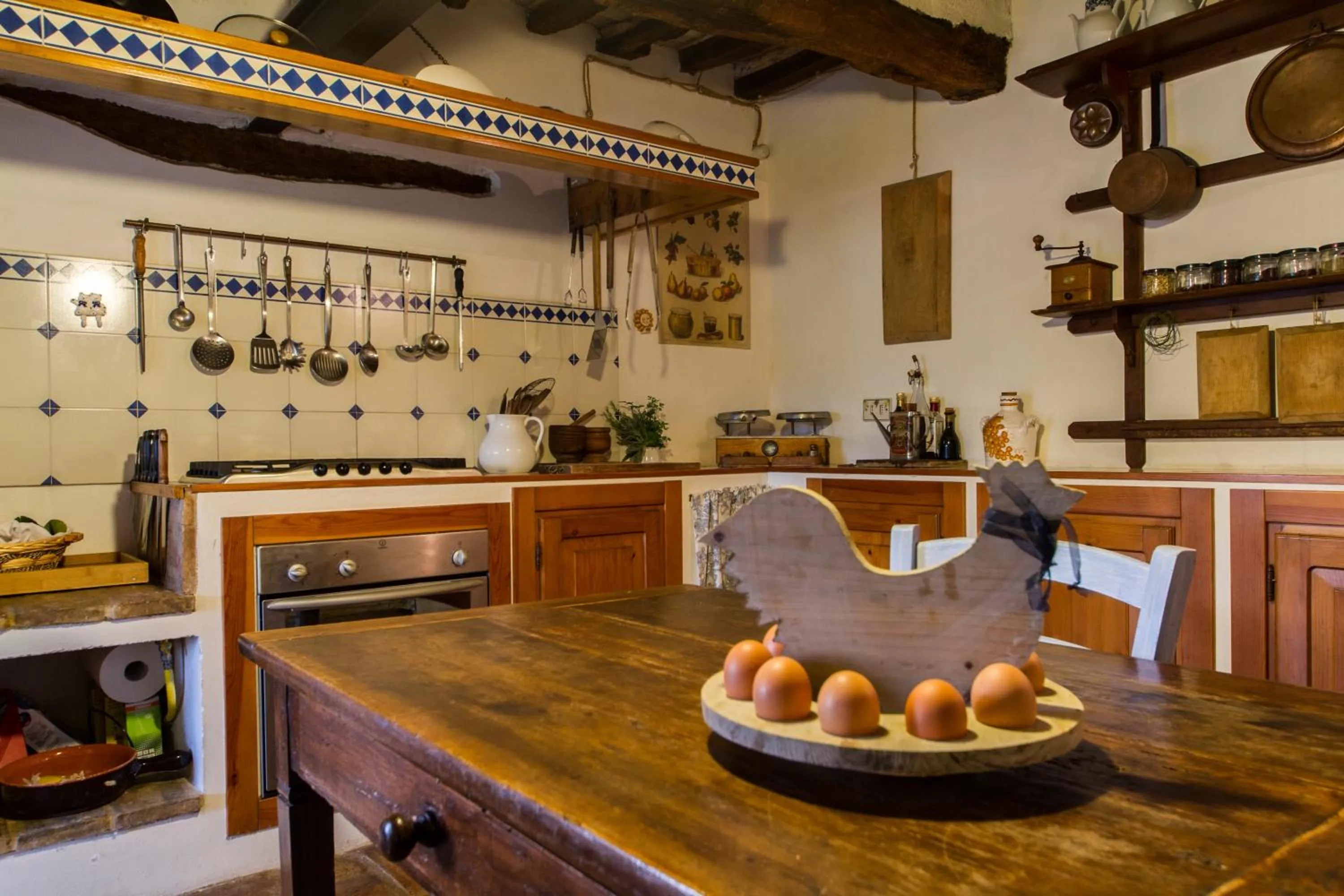 Communal kitchen in Le Bumbarelle