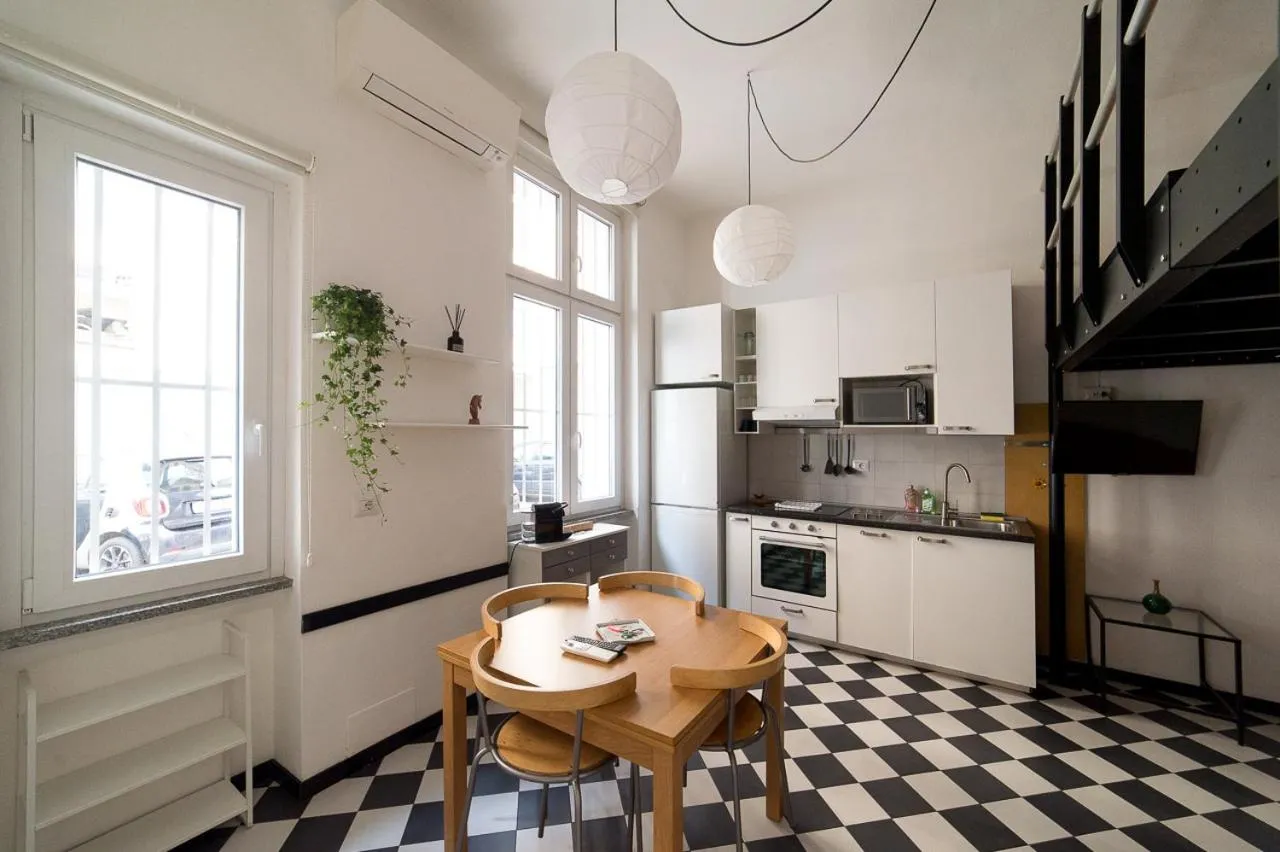 Kitchen or kitchenette in Hbhall Residenze Darsena
