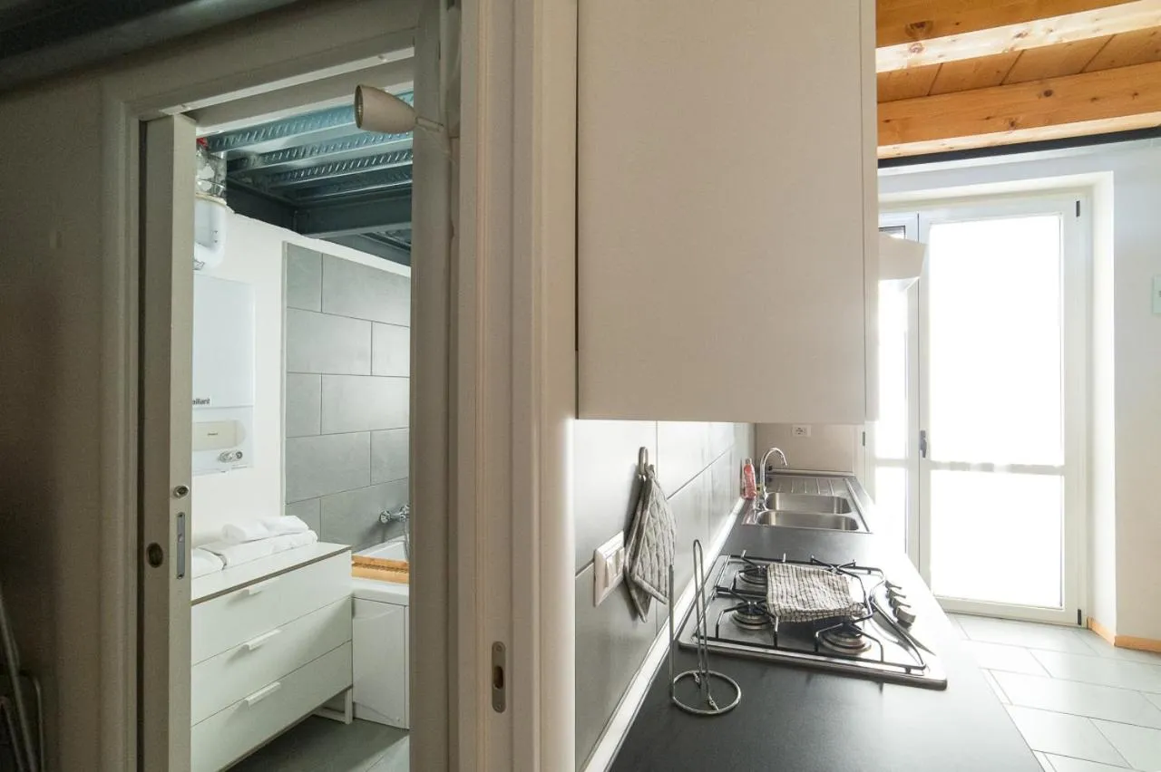 Kitchen or kitchenette in Hbhall Residenze Darsena