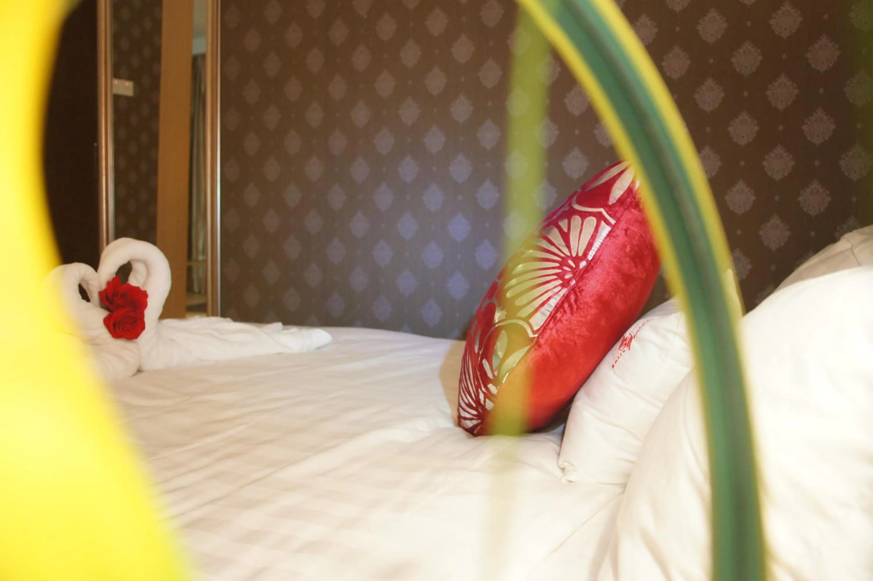 Bed in Hotel Balik Pulau