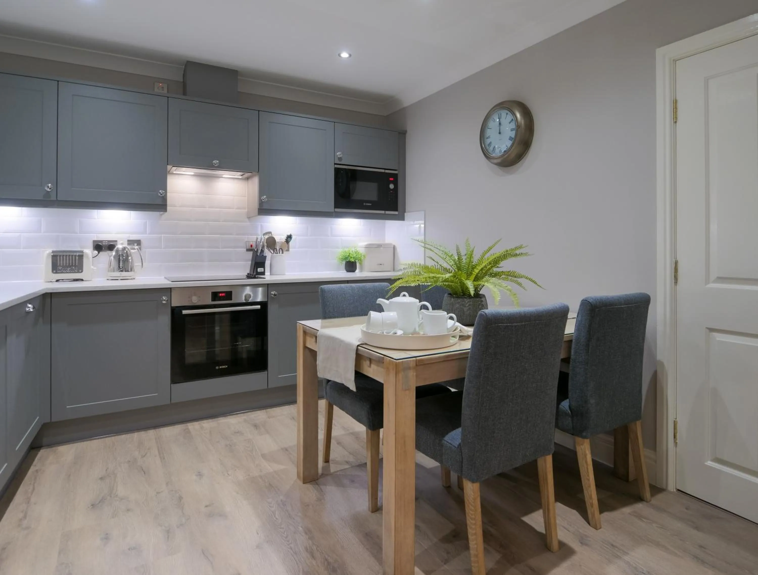 Kitchen or kitchenette in Durham Riverside Apartments