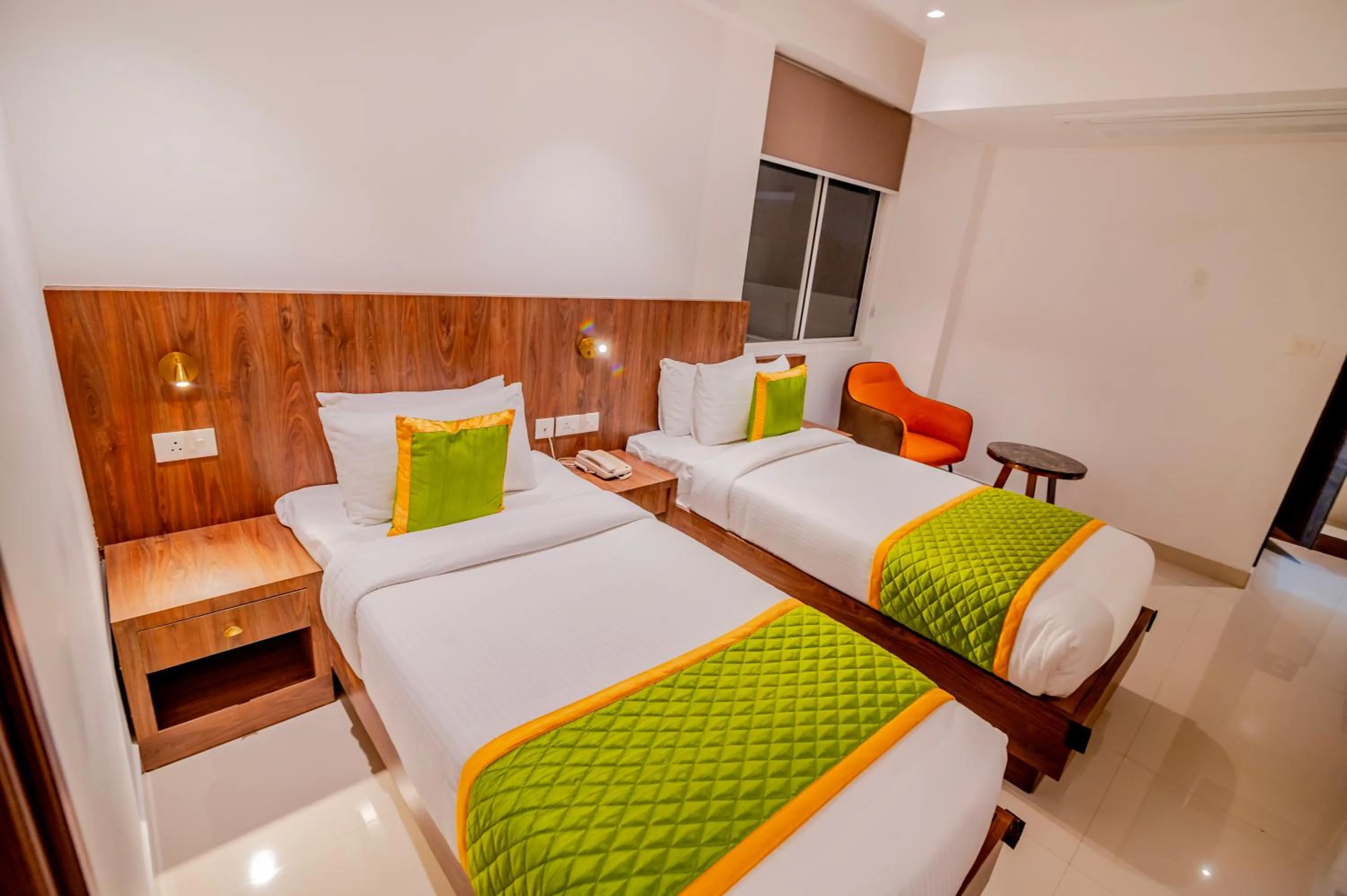 Bed in Hotel Seven Lights