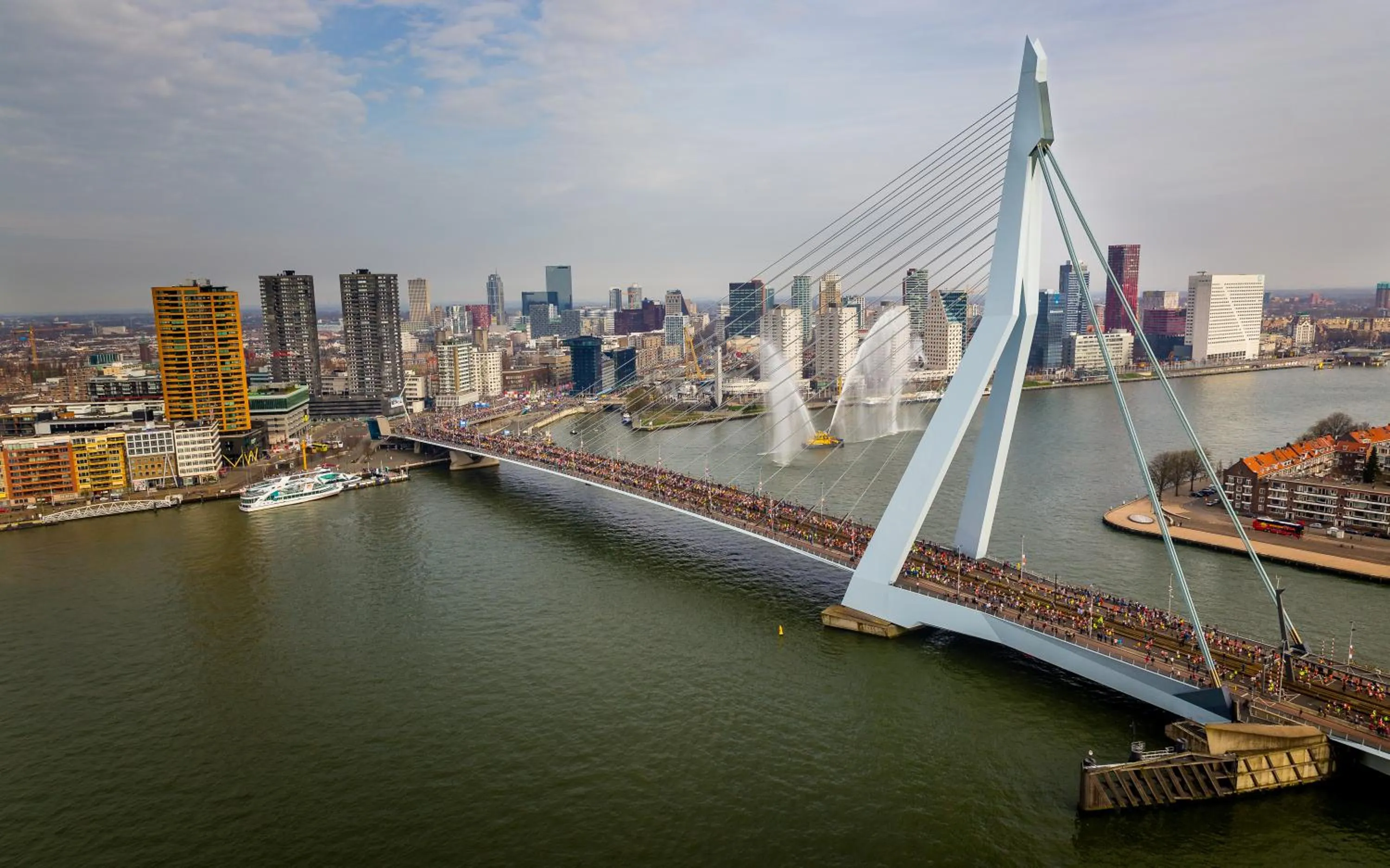 River view in DoubleTree by Hilton Rotterdam Centre