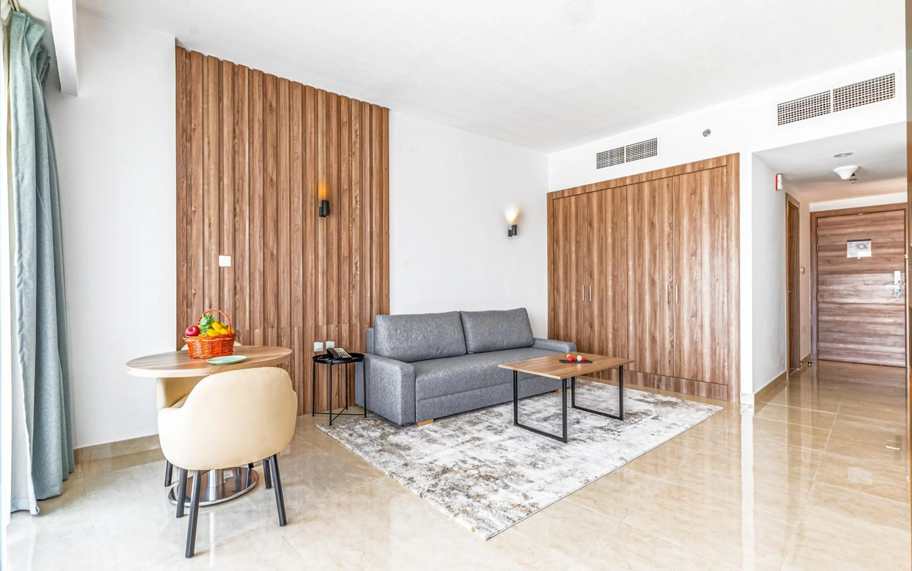 Seating area in Pyramisa Hotel Apartments