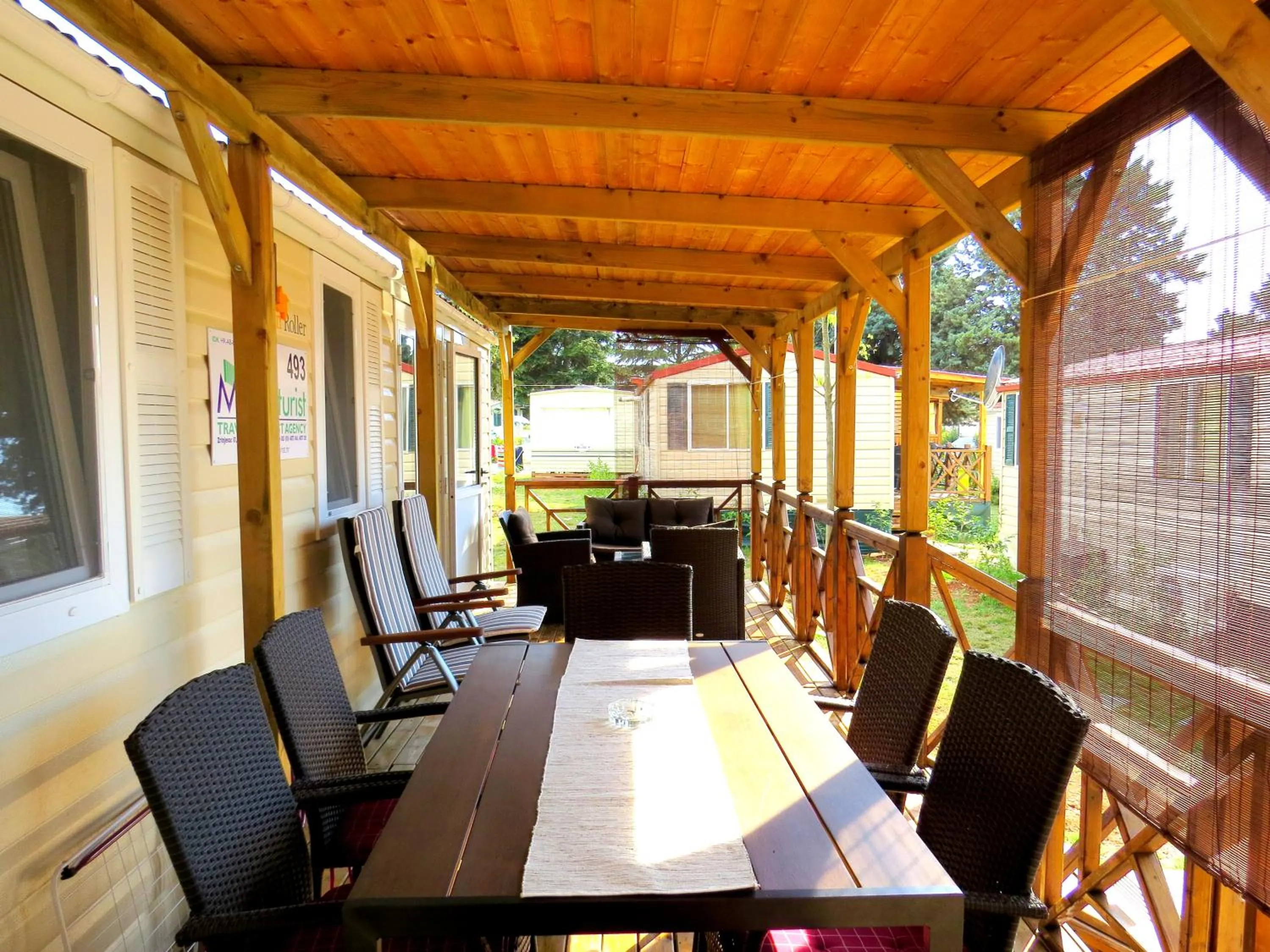 Balcony/Terrace in Camping Media Mobile Homes in Brioni Sunny Camping