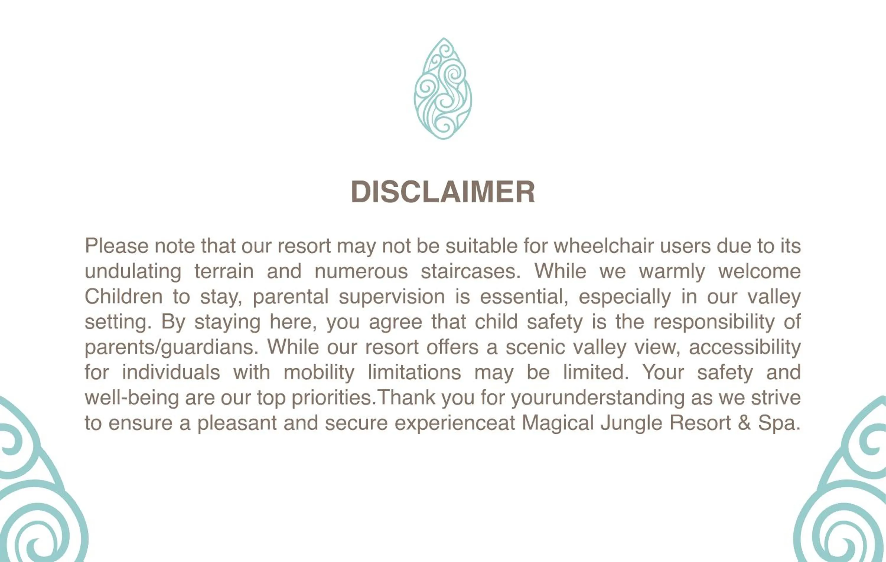 Logo/Certificate/Sign in Magical Jungle Resort