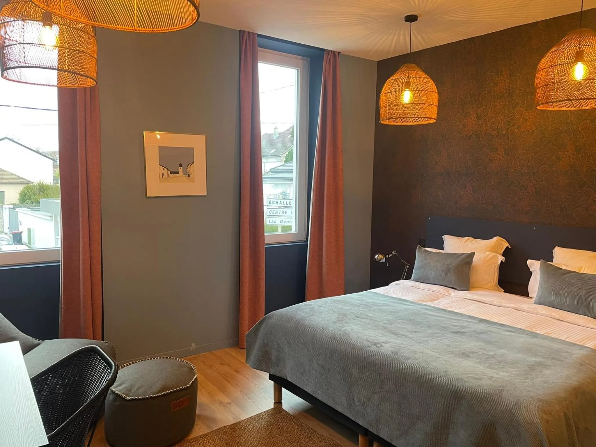 Bedroom, Bed in Nouvel Hôtel & Appartements