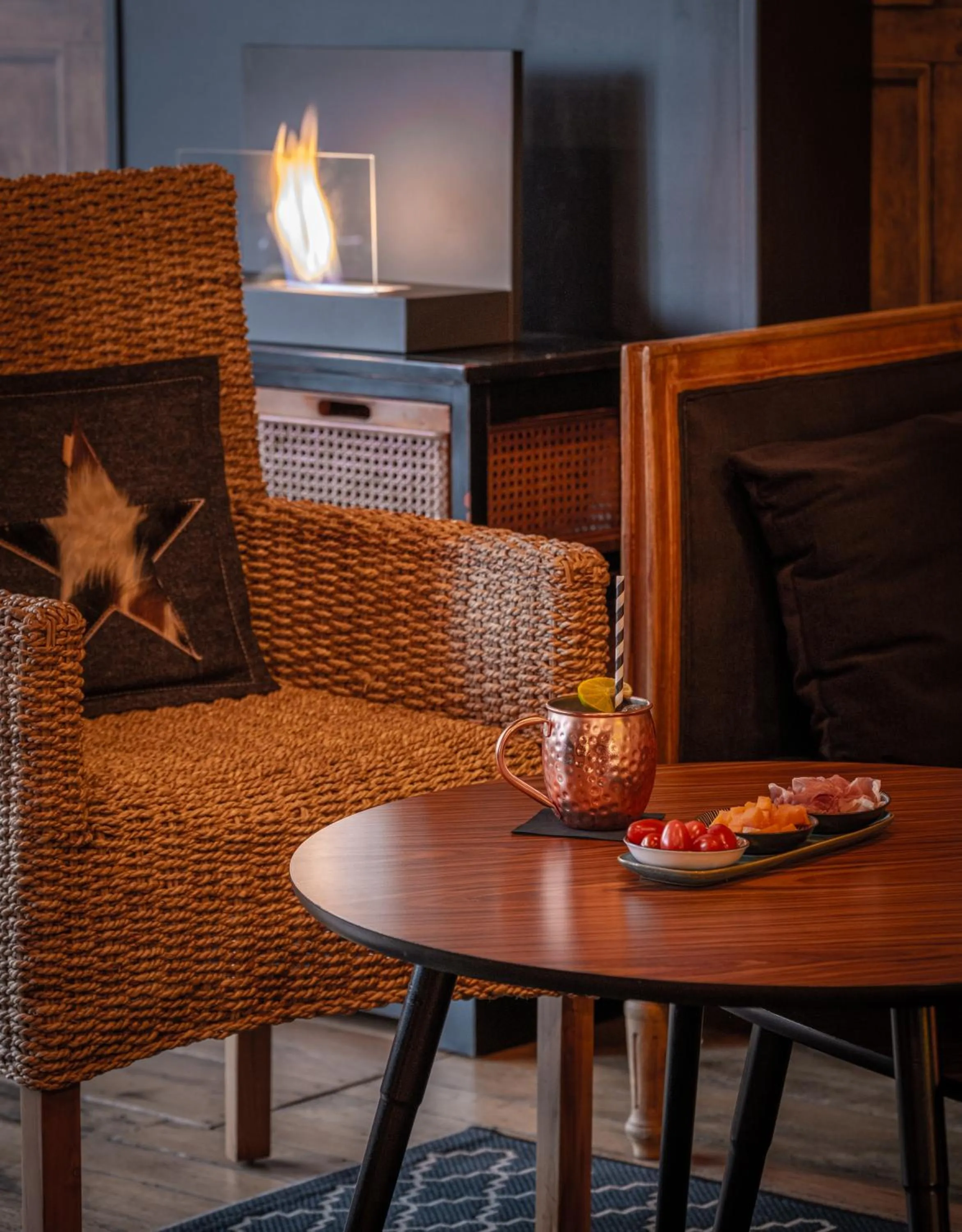 Lounge or bar in Nouvel Hôtel & Appartements