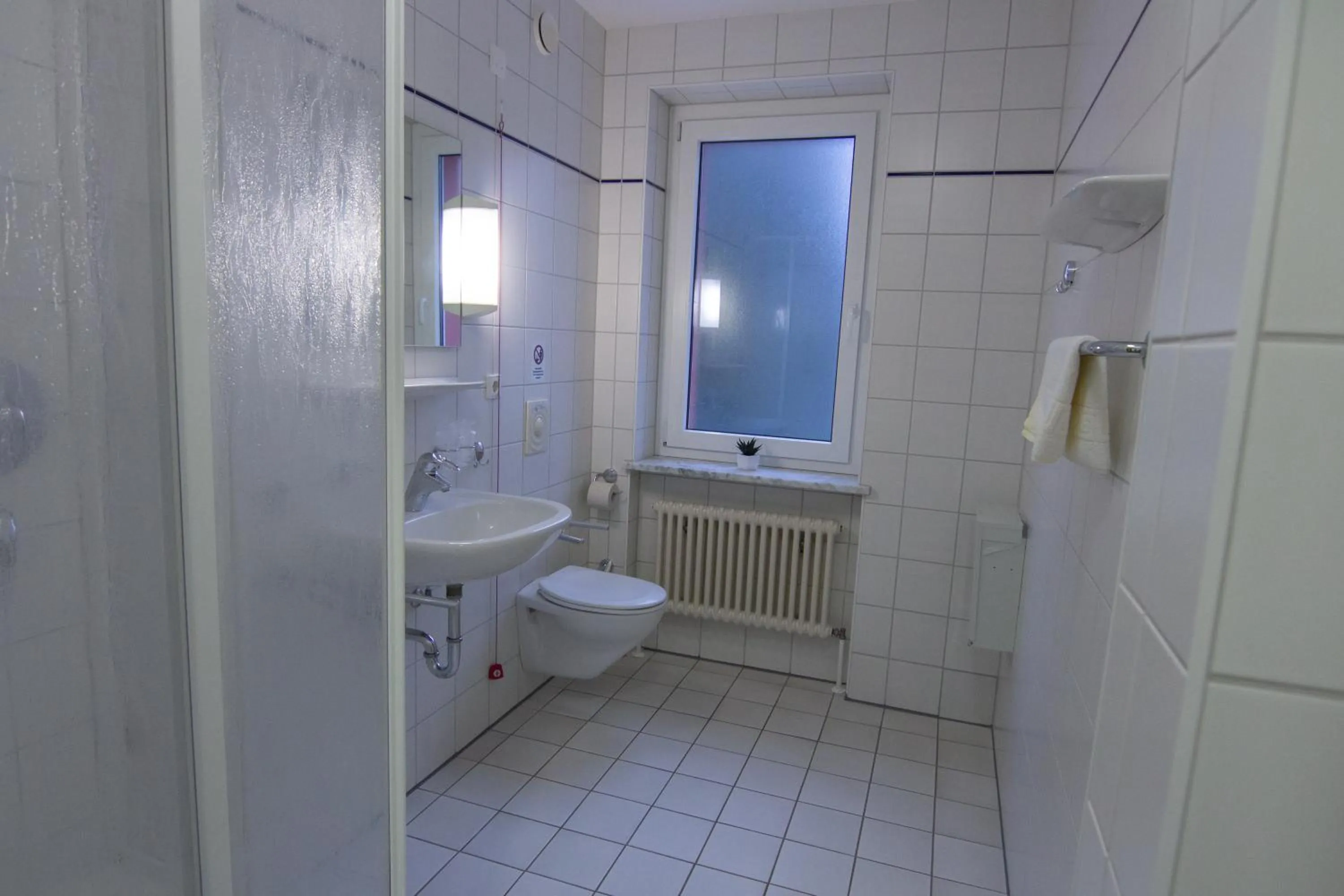 Shower in Green Night Hotel