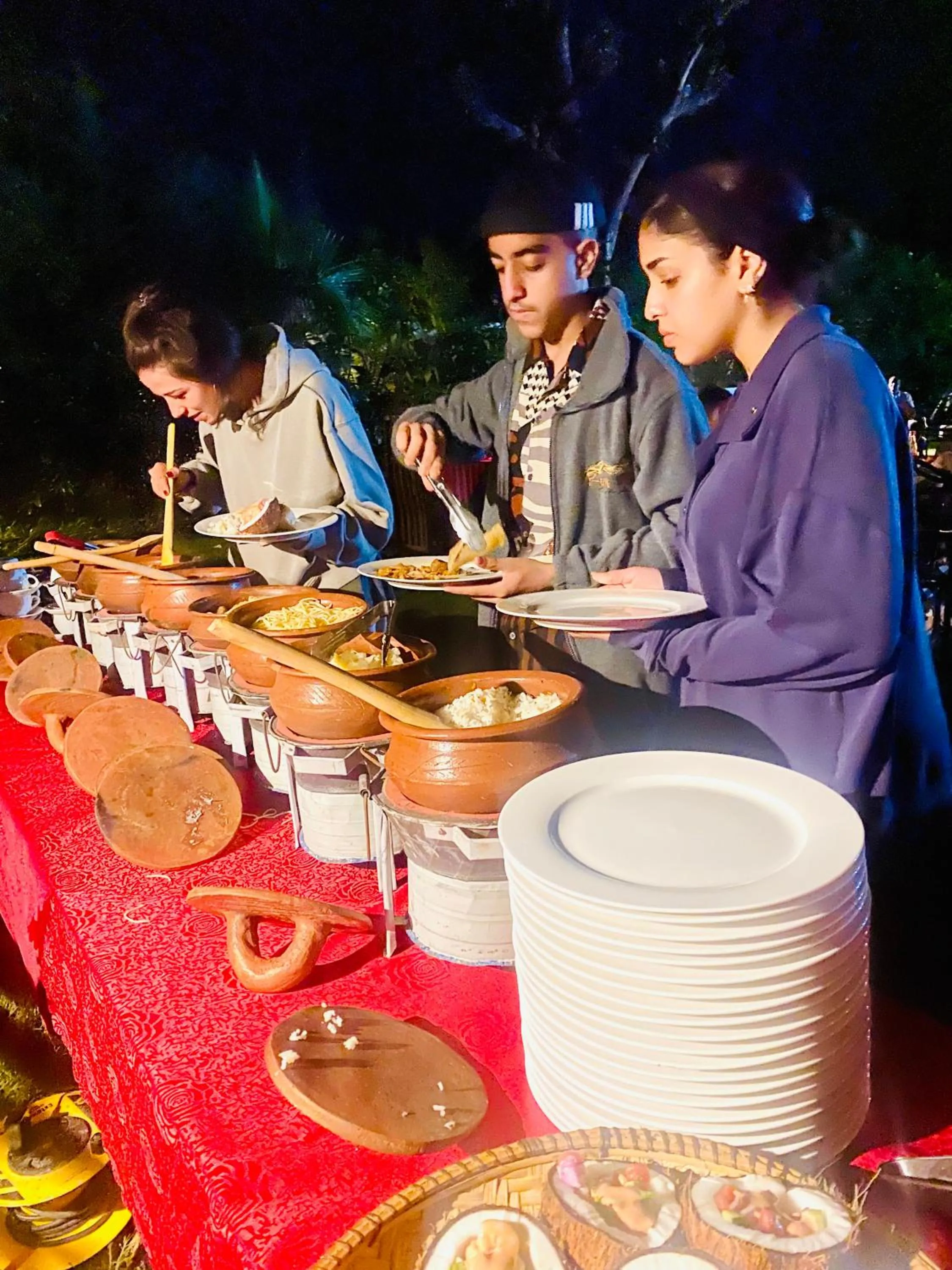 Dinner in Kerama Silent Lodge