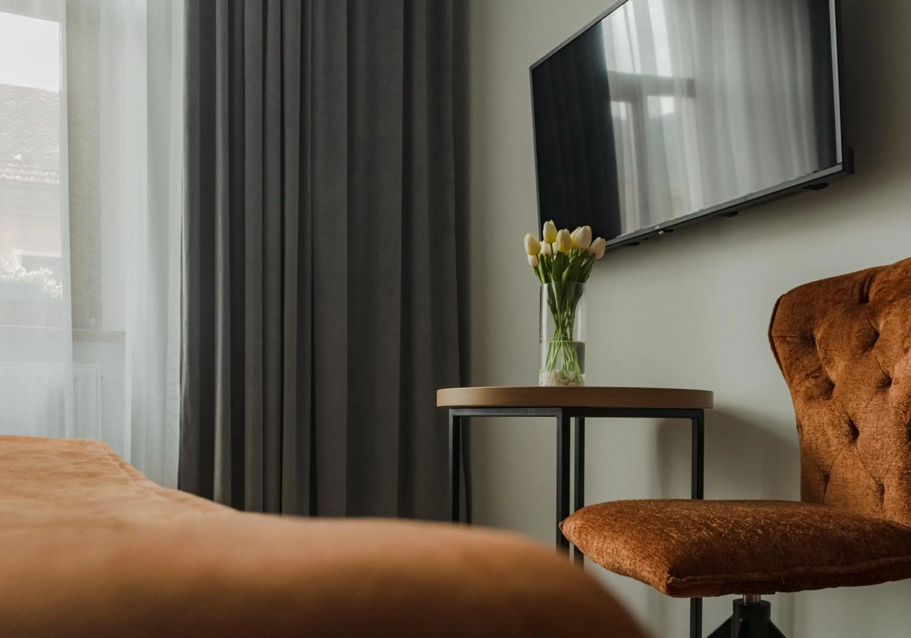 Seating area, Bed in Prinz Gregor