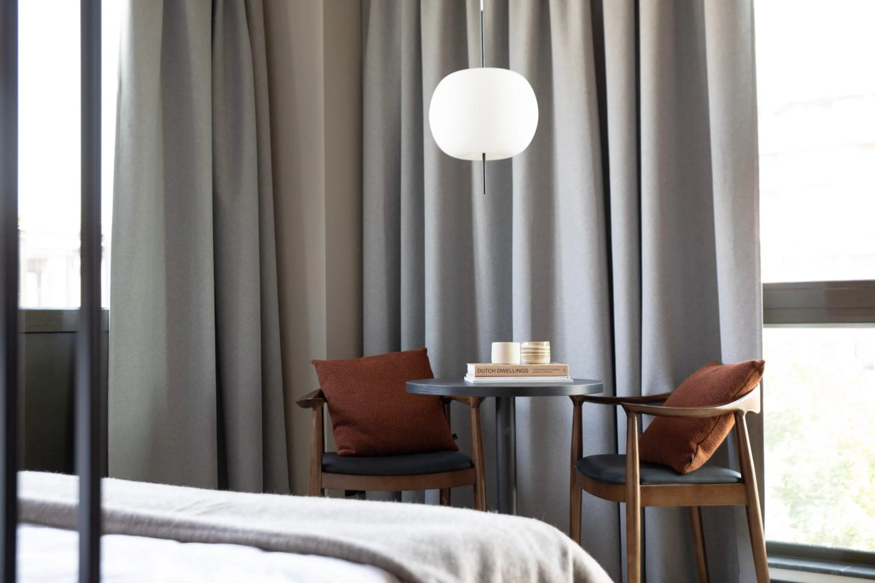 Seating area, Bed in Bob W Amsterdam Noord