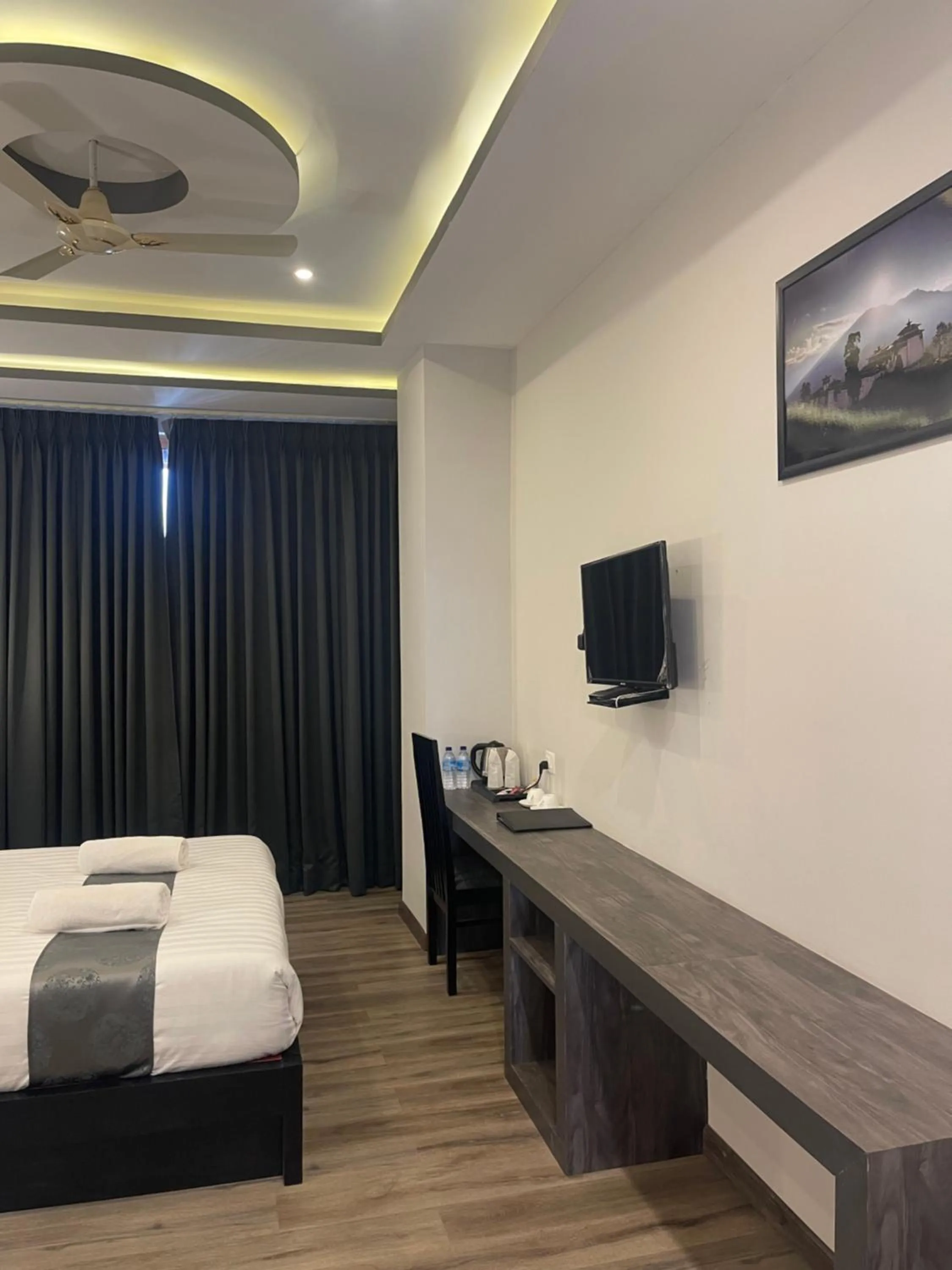 Bed in Yang Bhutan Hotel