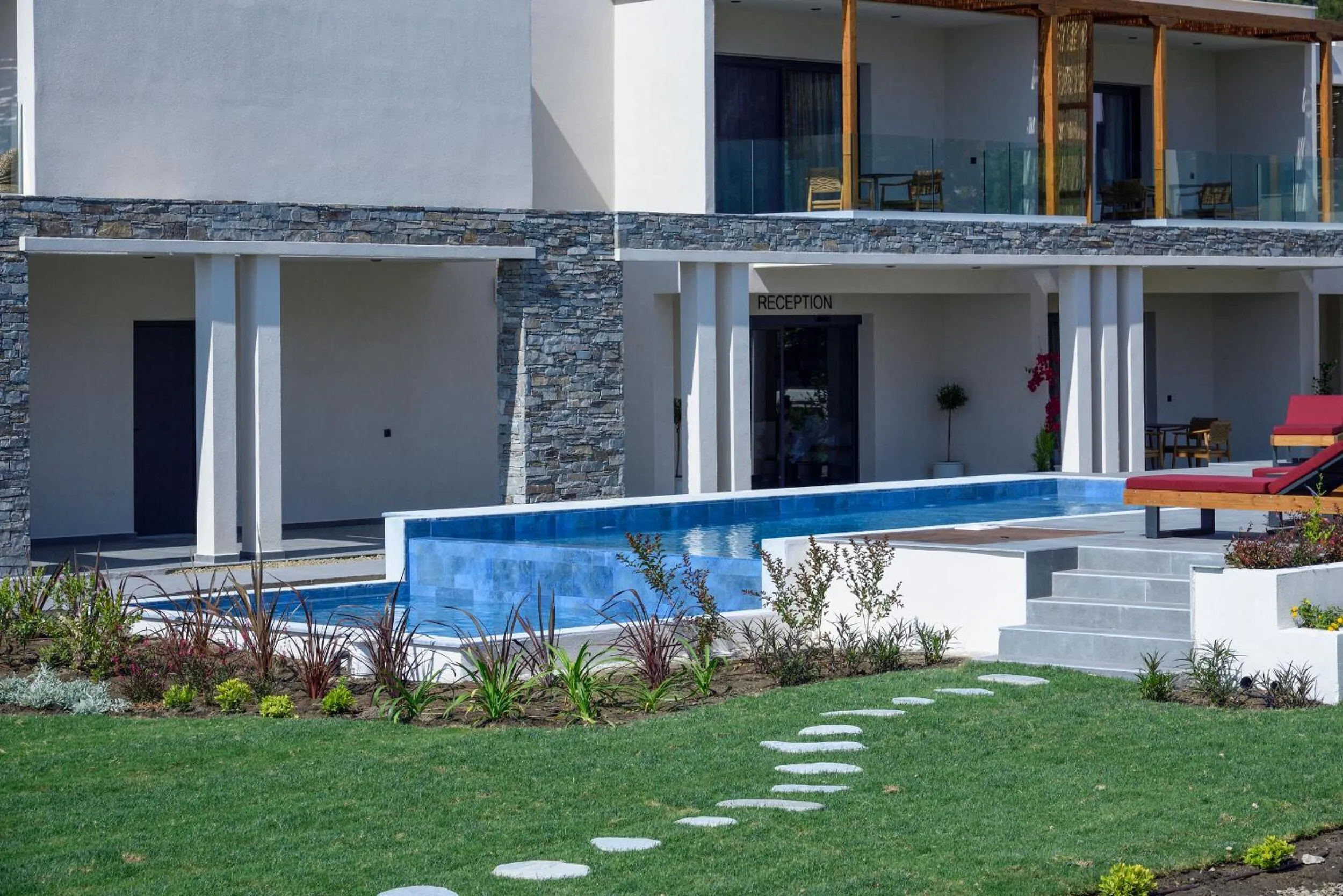 Swimming pool in Amyntas Seafront Hotel