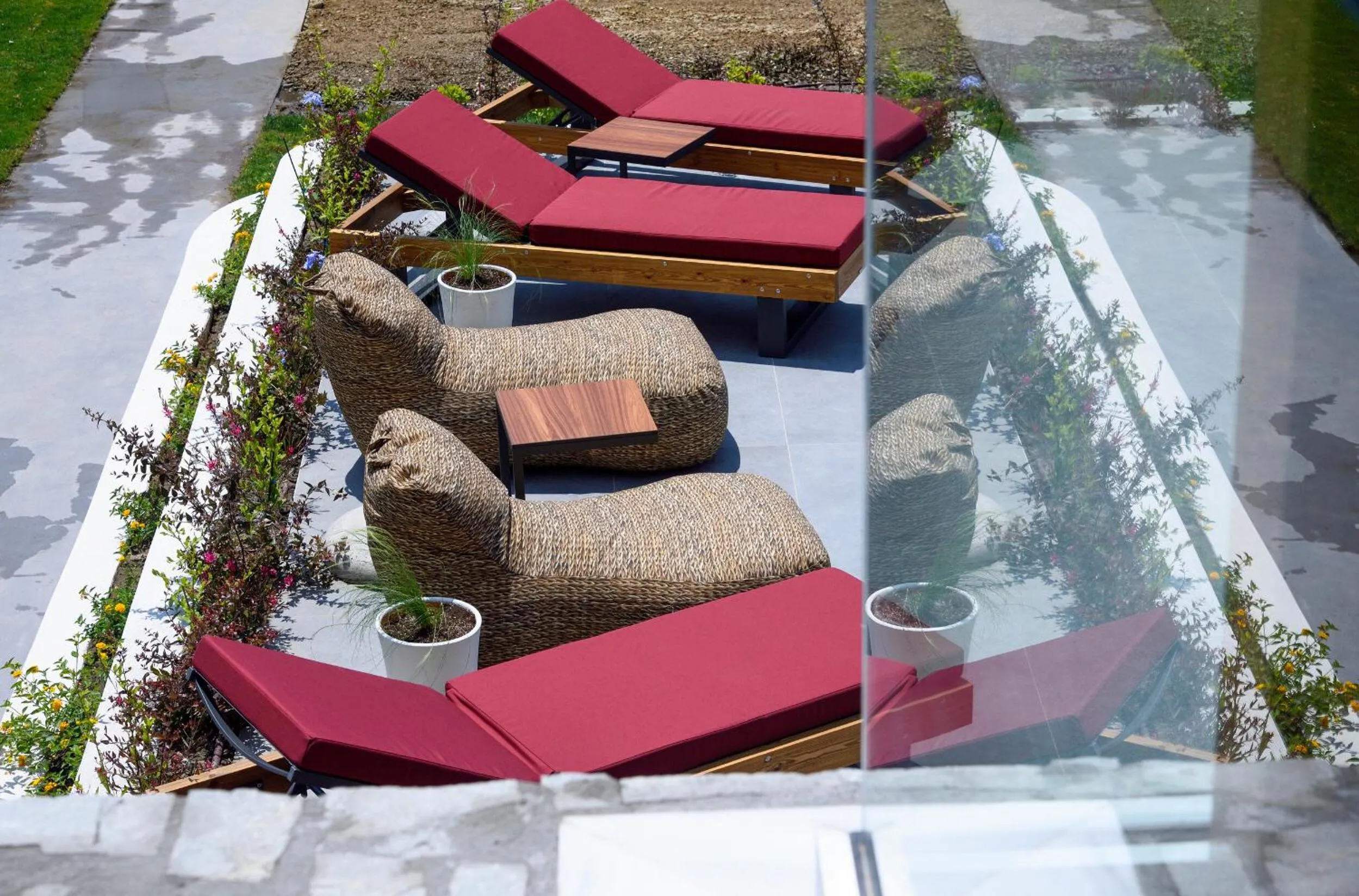 sunbed in Amyntas Seafront Hotel