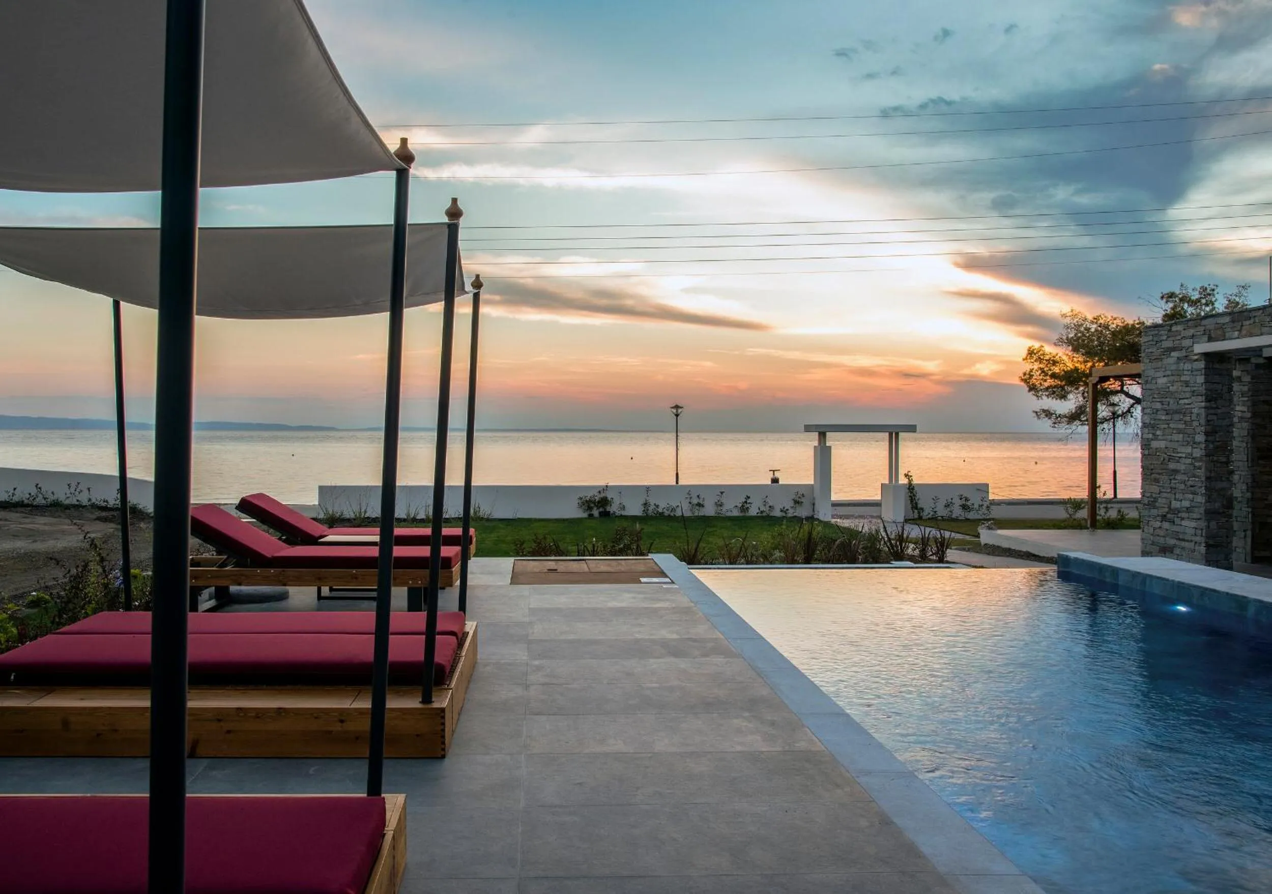 Swimming pool in Amyntas Seafront Hotel
