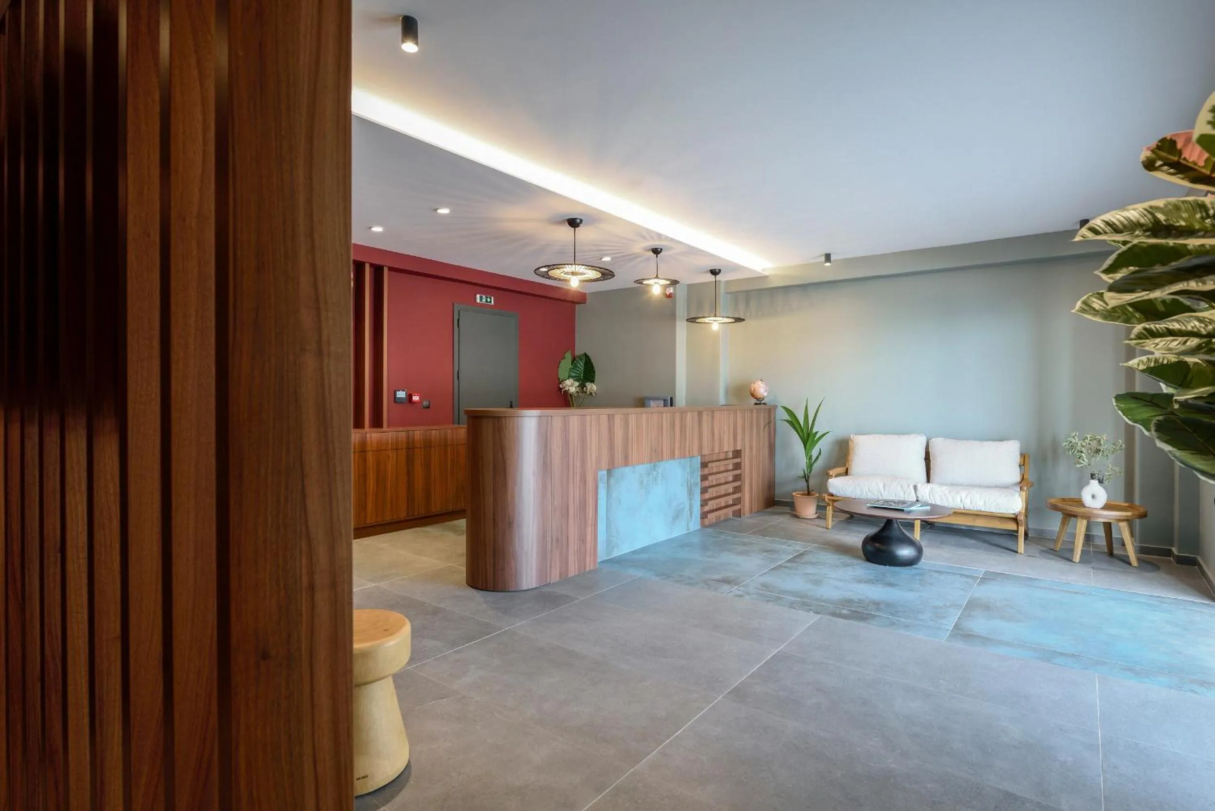 Lobby or reception in Amyntas Seafront Hotel